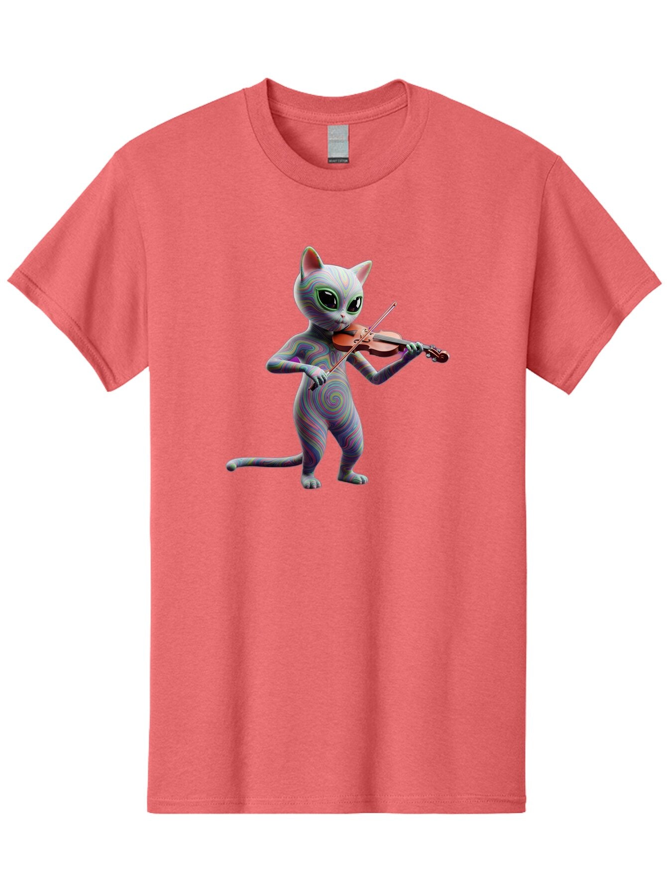 Cat-Playing-Violin-1 Men'S Graphic Tee, 100% Cotton, Comfortable Casual Summer Wear, Machine Washable, Vintage Camera, Old Camera, Antique Camera, Black Camera, Classic Photography, Photography Equipment, Nostalgic Device, Film Camera, Baq482 7