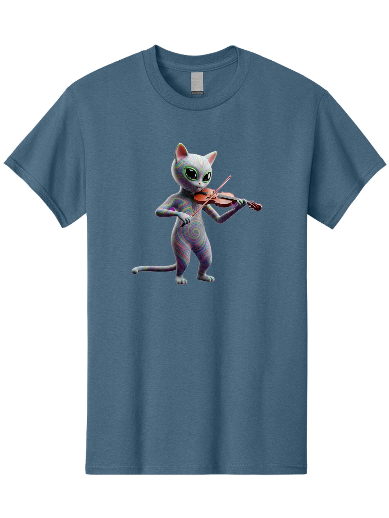 Cat-Playing-Violin-1 Men'S Graphic Tee, 100% Cotton, Comfortable Casual Summer Wear, Machine Washable, Vintage Camera, Old Camera, Antique Camera, Black Camera, Classic Photography, Photography Equipment, Nostalgic Device, Film Camera, Baq482 13