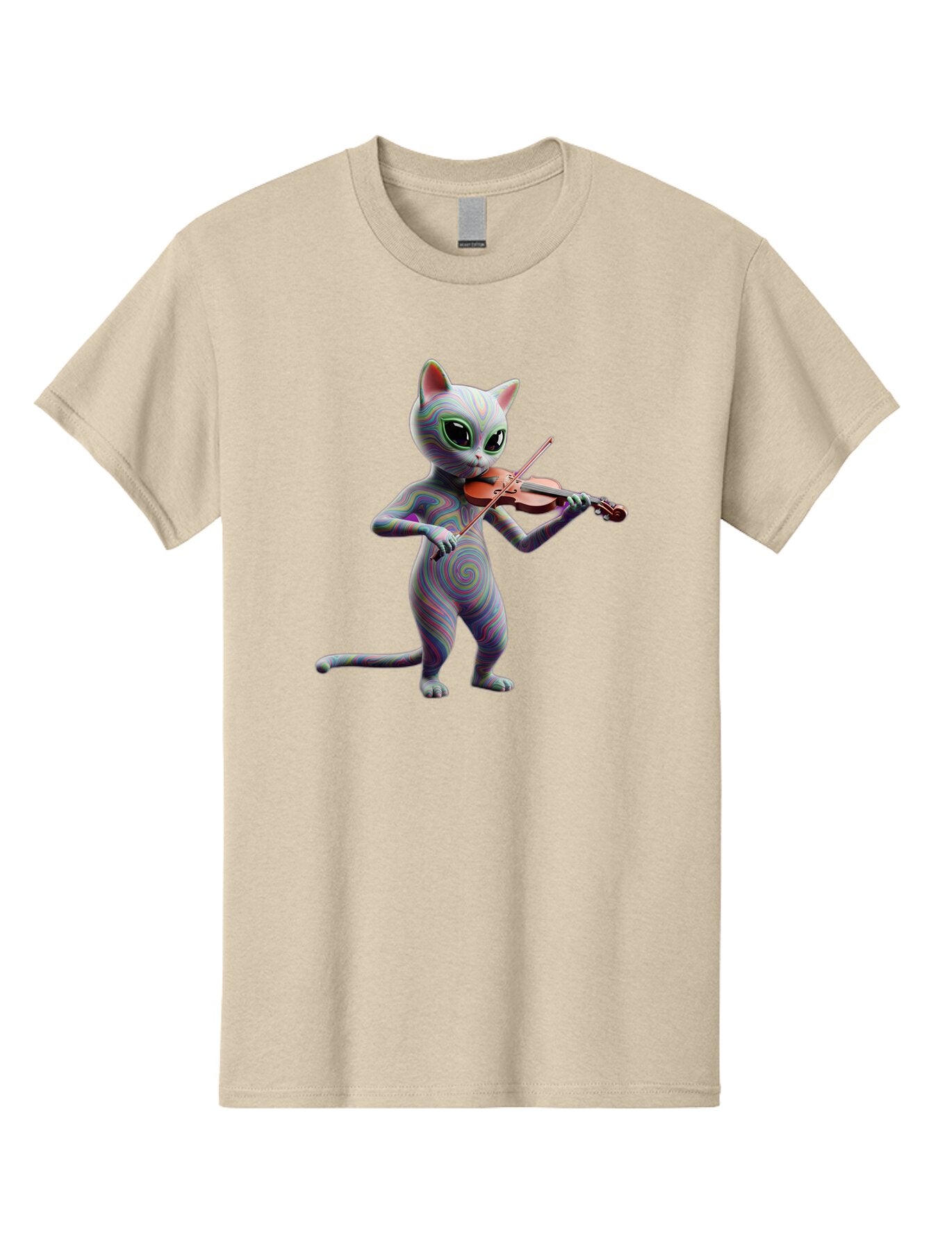 Cat-Playing-Violin-1 Men'S Graphic Tee, 100% Cotton, Comfortable Casual Summer Wear, Machine Washable, Vintage Camera, Old Camera, Antique Camera, Black Camera, Classic Photography, Photography Equipment, Nostalgic Device, Film Camera, Baq482 4