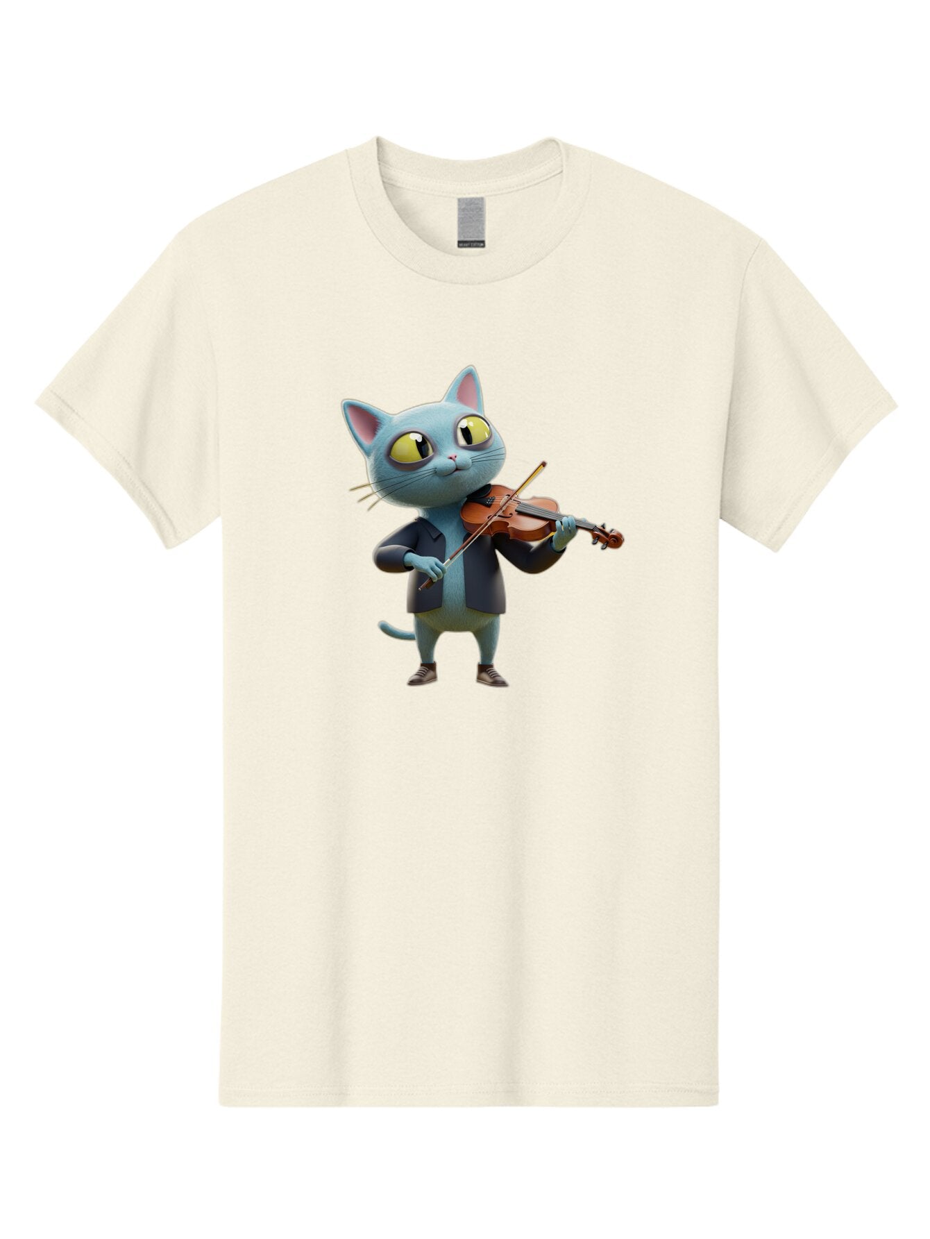 Cat-Playing-Violin-2 Men'S Graphic Tee, 100% Cotton, Comfortable Casual Summer Wear, Machine Washable, Vintage Camera, Old Camera, Antique Camera, Black Camera, Classic Photography, Photography Equipment, Nostalgic Device, Film Camera, Baq483 7