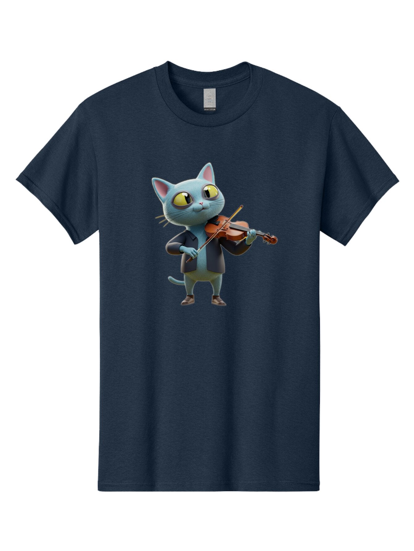 Cat-Playing-Violin-2 Men'S Graphic Tee, 100% Cotton, Comfortable Casual Summer Wear, Machine Washable, Vintage Camera, Old Camera, Antique Camera, Black Camera, Classic Photography, Photography Equipment, Nostalgic Device, Film Camera, Baq483 10