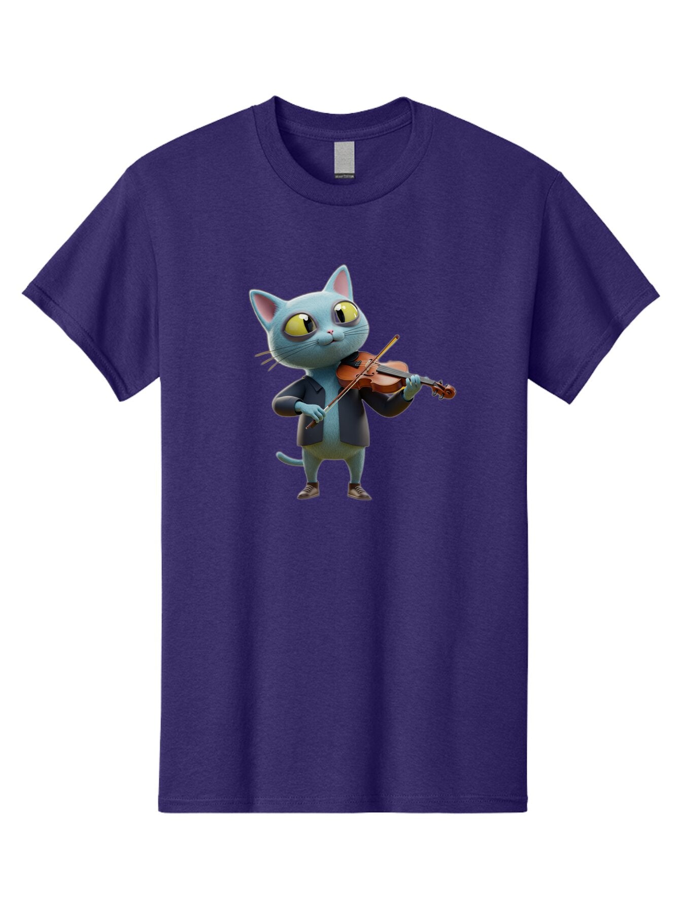 Cat-Playing-Violin-2 Men'S Graphic Tee, 100% Cotton, Comfortable Casual Summer Wear, Machine Washable, Vintage Camera, Old Camera, Antique Camera, Black Camera, Classic Photography, Photography Equipment, Nostalgic Device, Film Camera, Baq483 9