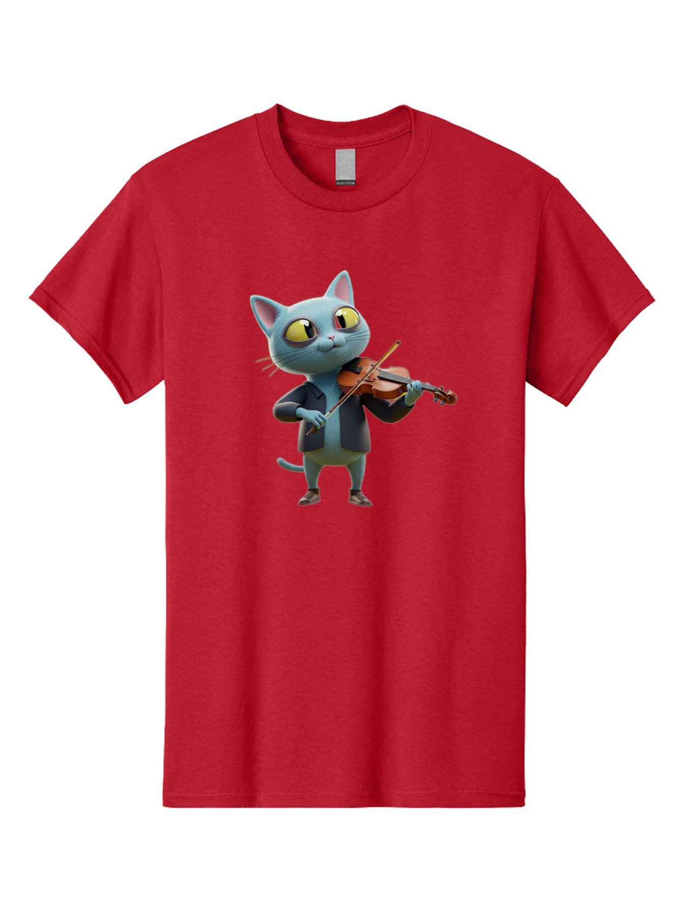 Cat-Playing-Violin-2 Men'S Graphic Tee, 100% Cotton, Comfortable Casual Summer Wear, Machine Washable, Vintage Camera, Old Camera, Antique Camera, Black Camera, Classic Photography, Photography Equipment, Nostalgic Device, Film Camera, Baq483 14