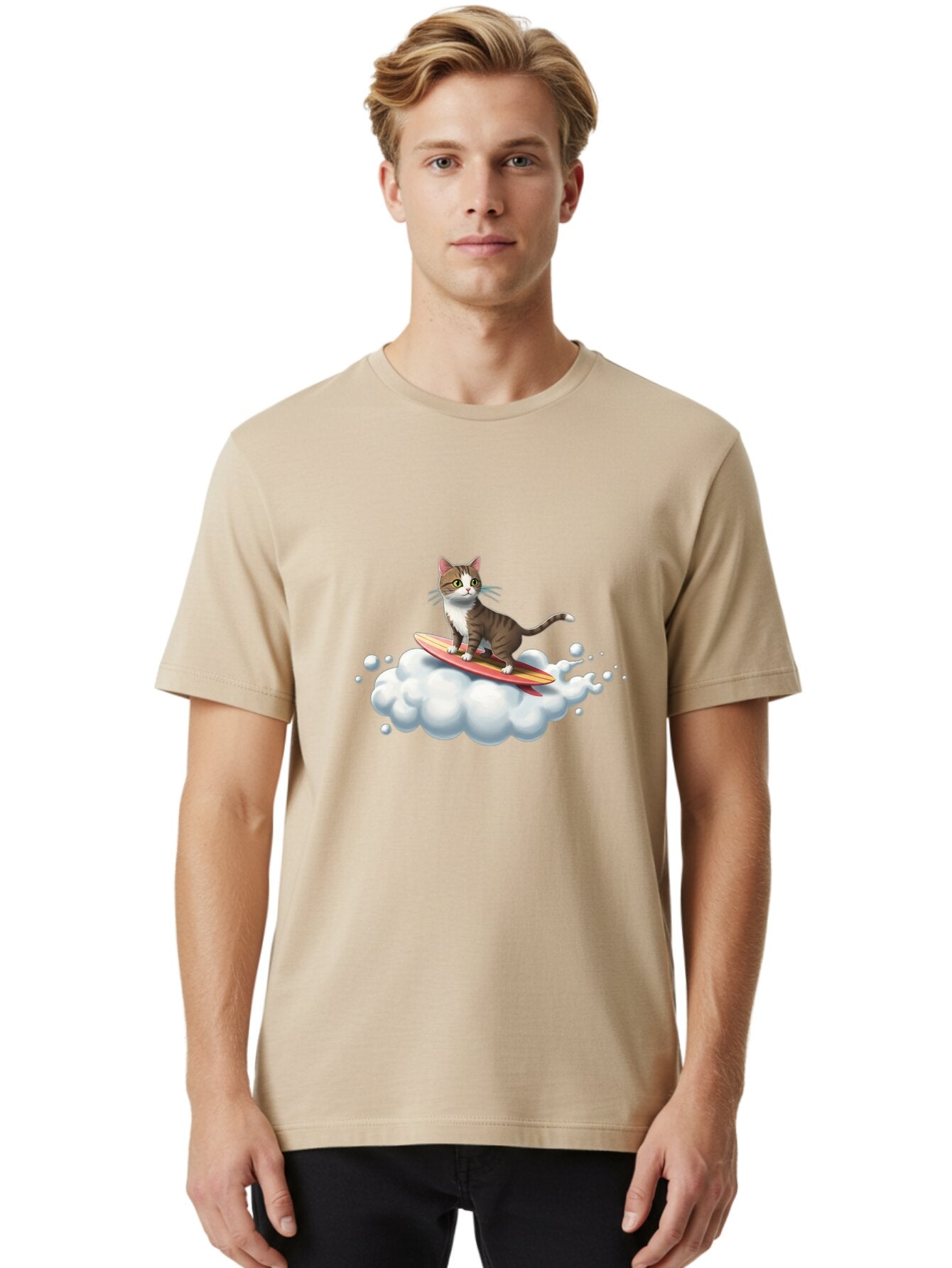 Cat-Surfing Men'S Graphic Tee, 100% Cotton, Comfortable Casual Summer Wear, Machine Washable, Vintage Camera, Old Camera, Antique Camera, Black Camera, Classic Photography, Photography Equipment, Nostalgic Device, Film Camera, Camera Art Baq487 30