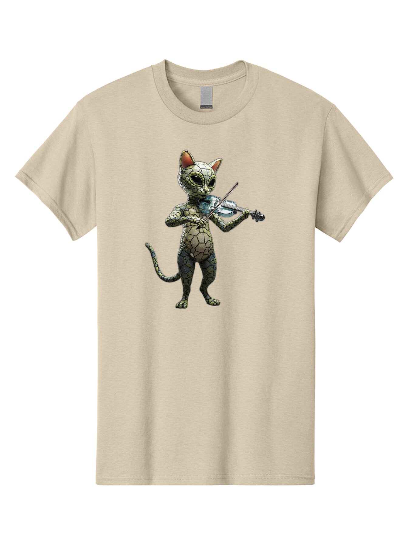 Cat-Violinist-Mosaic Men'S Graphic Tee, 100% Cotton, Comfortable Casual Summer Wear, Machine Washable, Vintage Camera, Old Camera, Antique Camera, Black Camera, Classic Photography, Photography Equipment, Nostalgic Device, Film Camera, Baq488