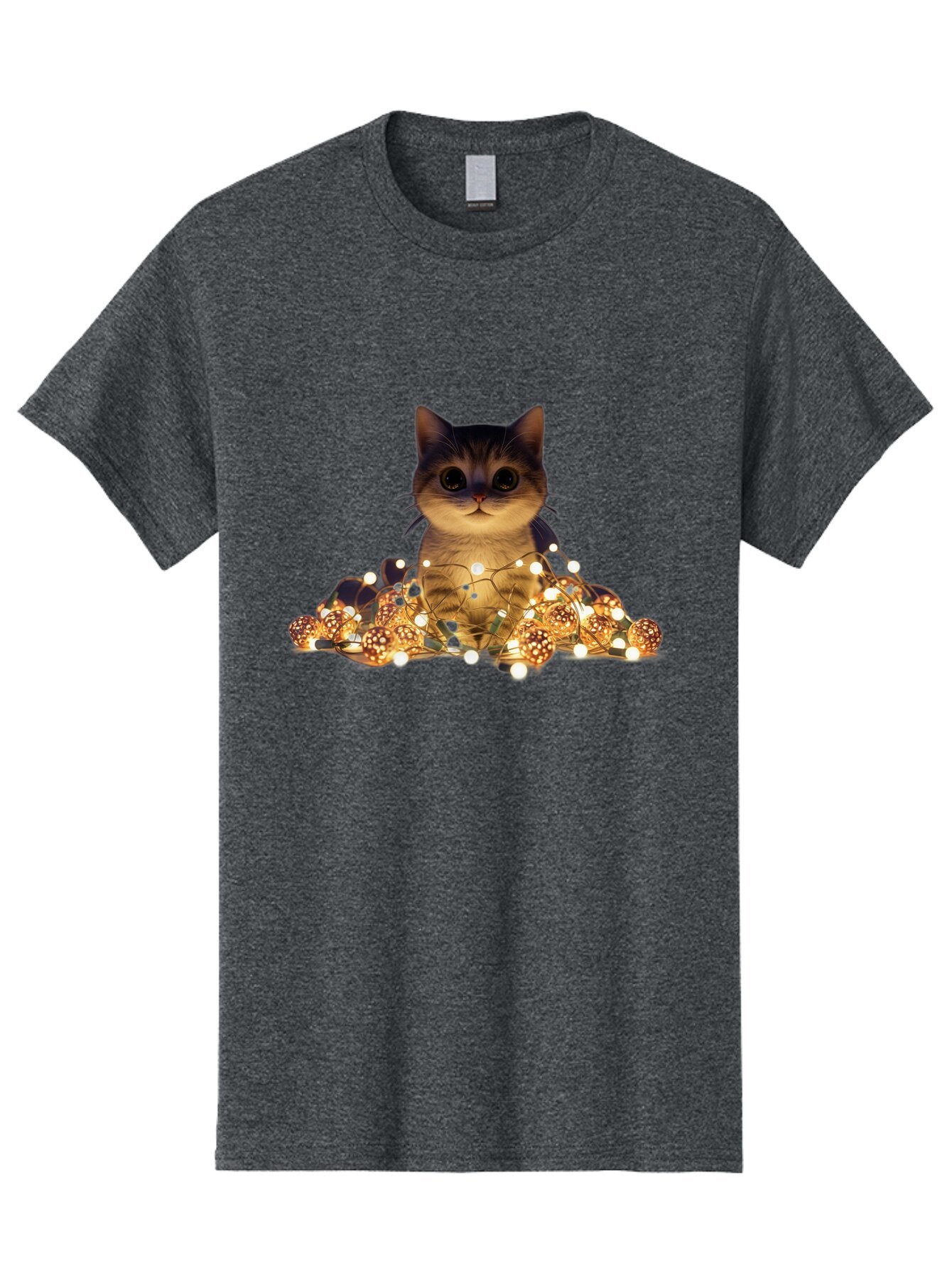 Cat-With-Christmas-Lights-1 Men'S Graphic Tee, 100% Cotton, Comfortable Casual Summer Wear, Machine Washable, Vintage Camera, Old Camera, Antique Camera, Black Camera, Classic Photography, Photography Equipment, Nostalgic Device, Film Camera, Baq489 12