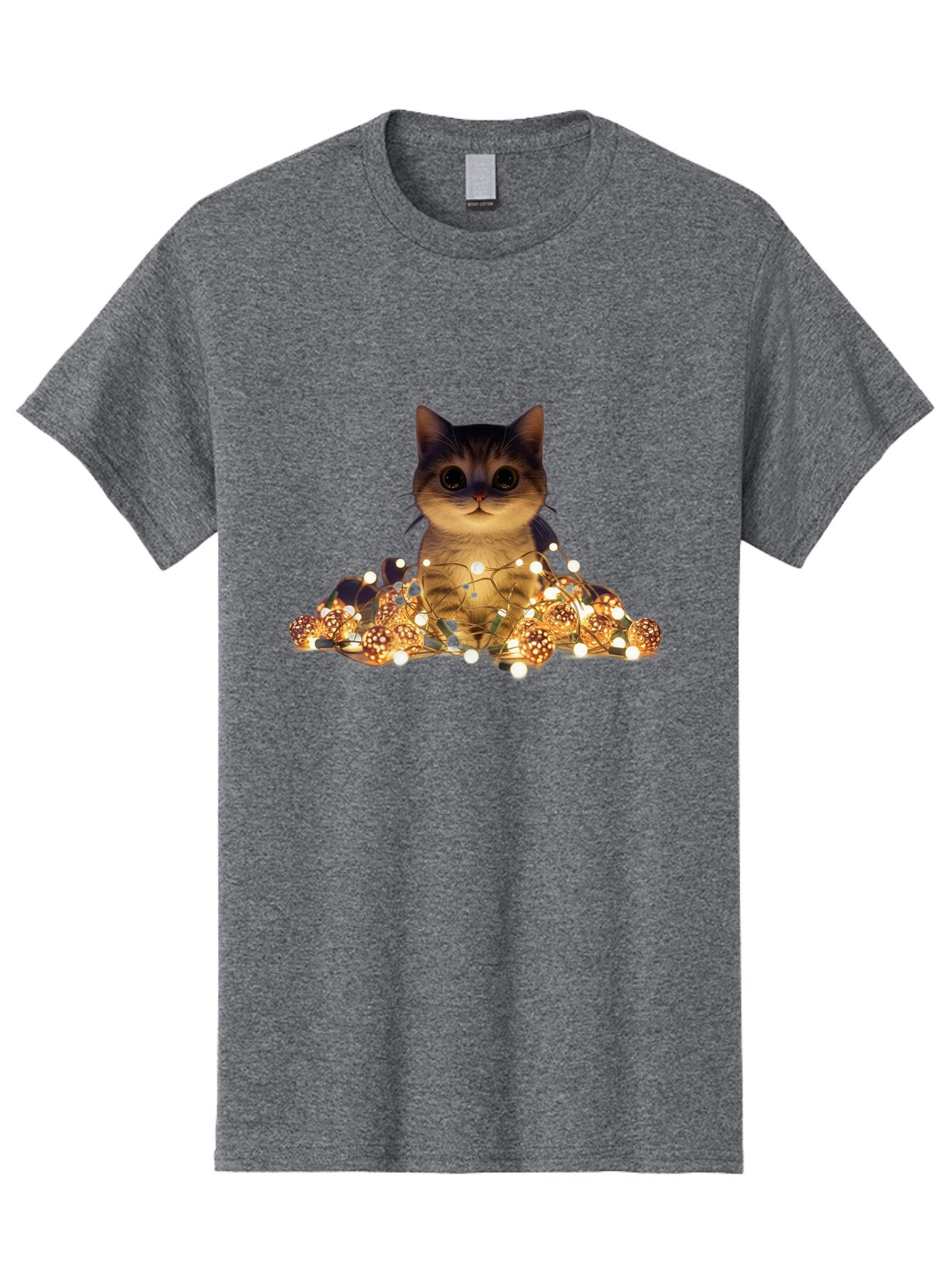 Cat-With-Christmas-Lights-1 Men'S Graphic Tee, 100% Cotton, Comfortable Casual Summer Wear, Machine Washable, Vintage Camera, Old Camera, Antique Camera, Black Camera, Classic Photography, Photography Equipment, Nostalgic Device, Film Camera, Baq489 11
