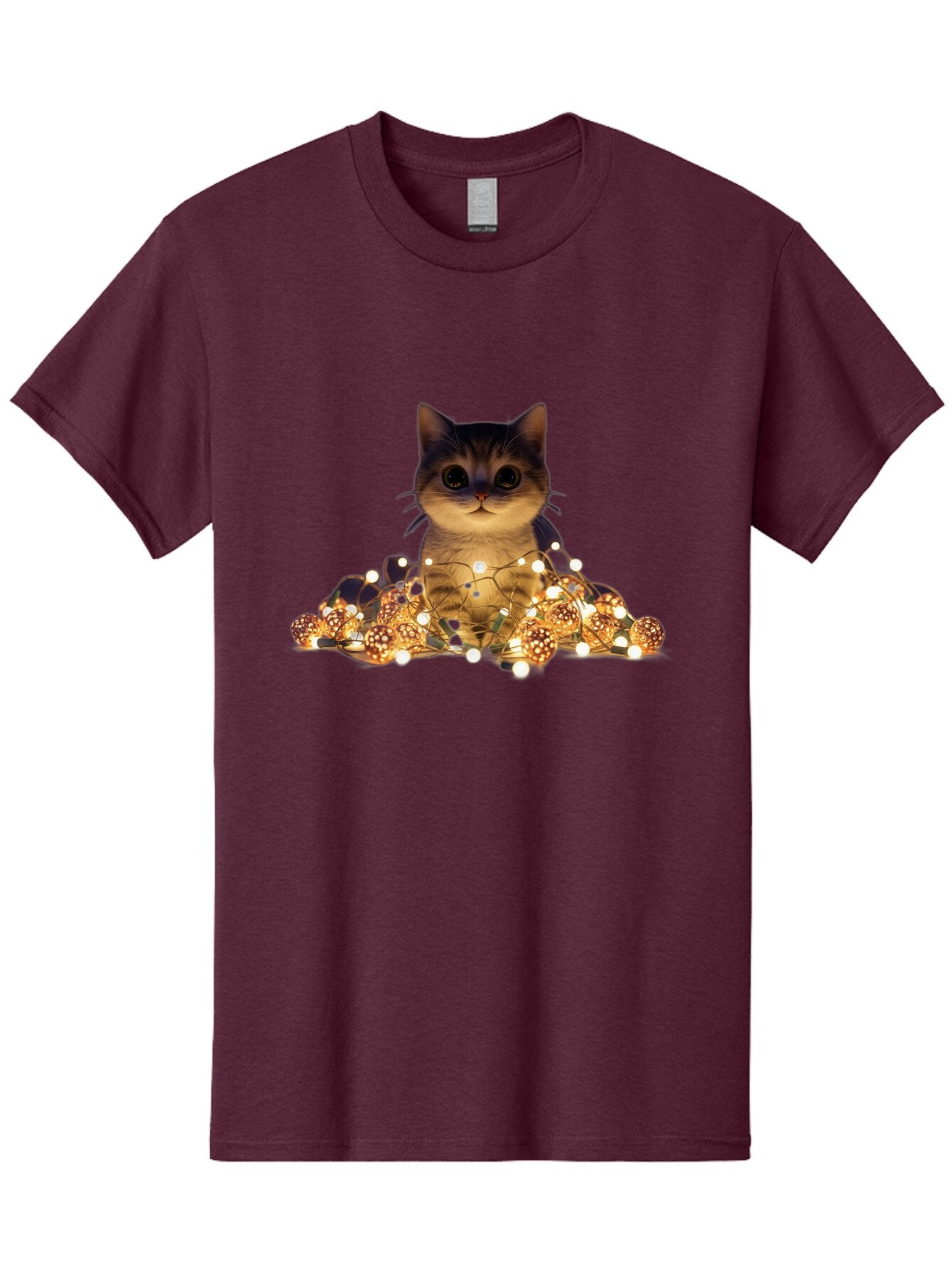 Cat-With-Christmas-Lights-1 Men'S Graphic Tee, 100% Cotton, Comfortable Casual Summer Wear, Machine Washable, Vintage Camera, Old Camera, Antique Camera, Black Camera, Classic Photography, Photography Equipment, Nostalgic Device, Film Camera, Baq489 10