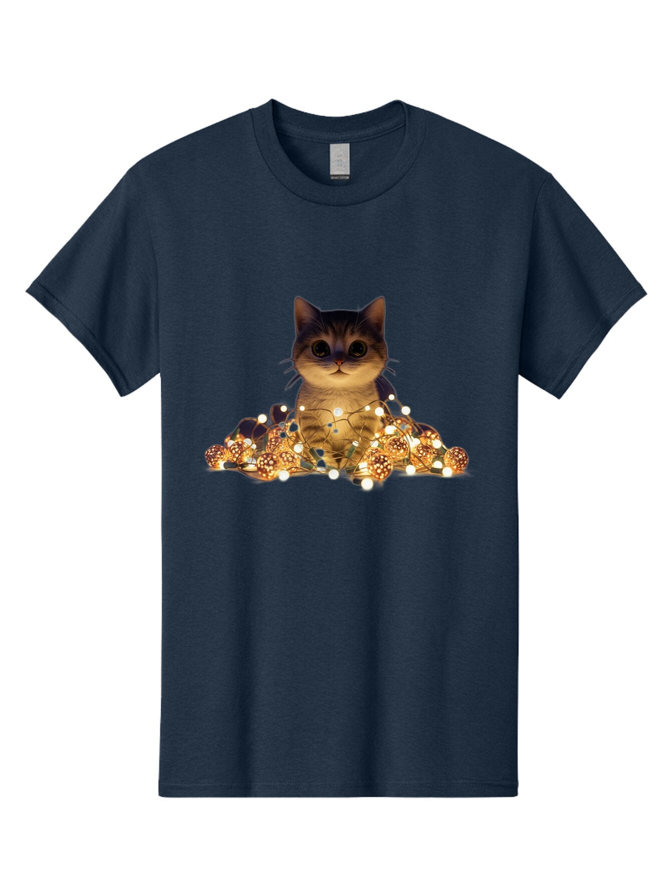 Cat-With-Christmas-Lights-1 Men'S Graphic Tee, 100% Cotton, Comfortable Casual Summer Wear, Machine Washable, Vintage Camera, Old Camera, Antique Camera, Black Camera, Classic Photography, Photography Equipment, Nostalgic Device, Film Camera, Baq489 4