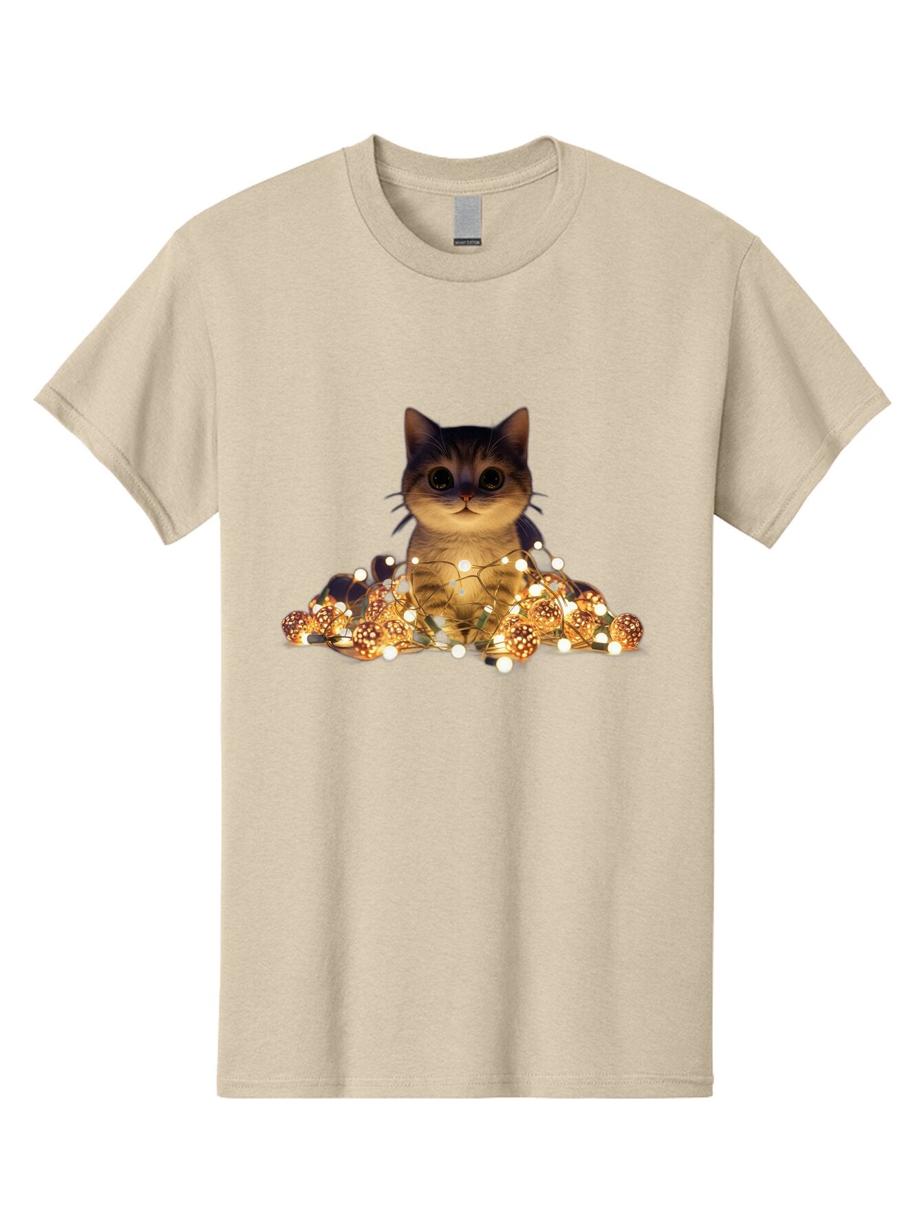 Cat-With-Christmas-Lights-1 Men'S Graphic Tee, 100% Cotton, Comfortable Casual Summer Wear, Machine Washable, Vintage Camera, Old Camera, Antique Camera, Black Camera, Classic Photography, Photography Equipment, Nostalgic Device, Film Camera, Baq489 13
