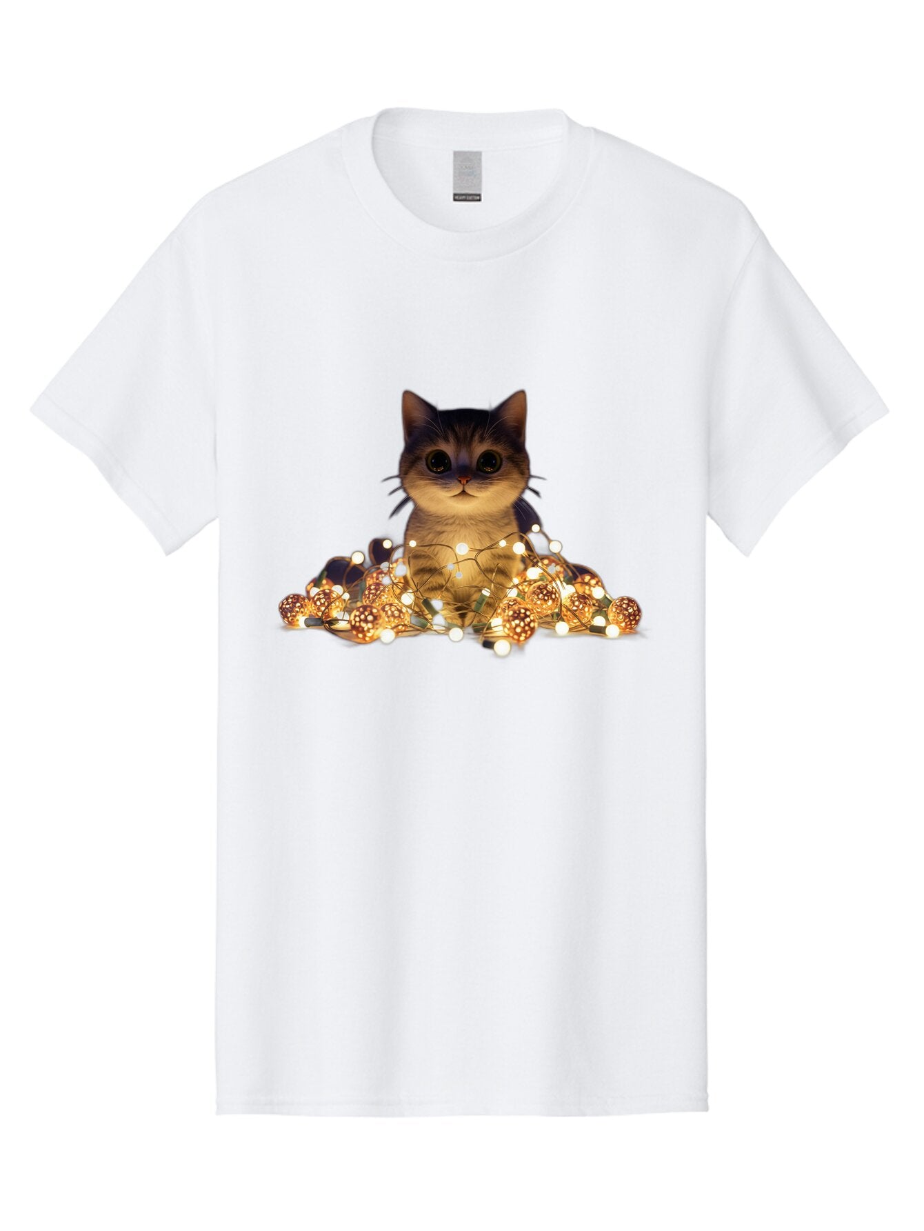 Cat-With-Christmas-Lights-1 Men'S Graphic Tee, 100% Cotton, Comfortable Casual Summer Wear, Machine Washable, Vintage Camera, Old Camera, Antique Camera, Black Camera, Classic Photography, Photography Equipment, Nostalgic Device, Film Camera, Baq489 6