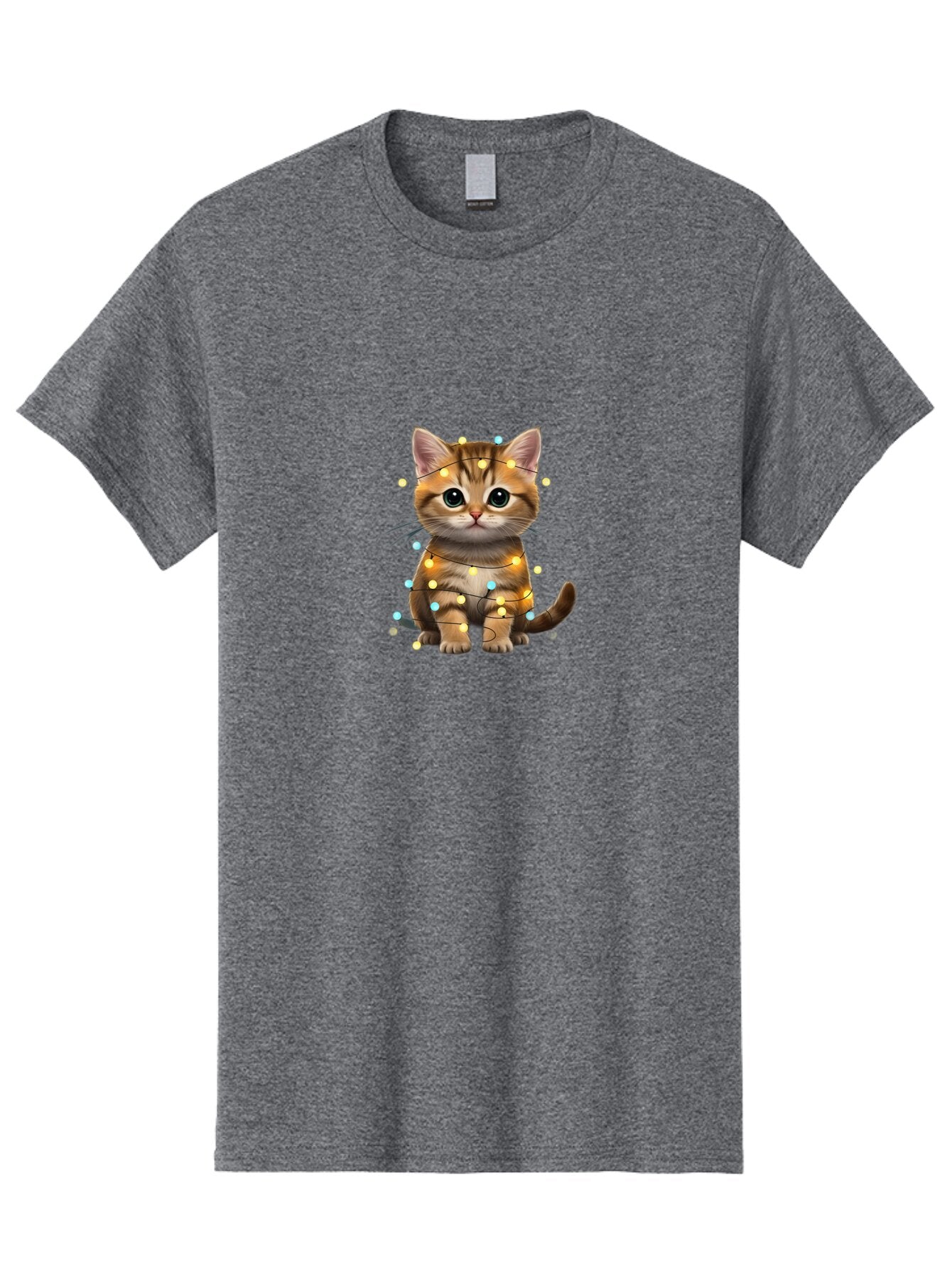 Cat-With-Christmas-Lights Men'S Graphic Tee, 100% Cotton, Comfortable Casual Summer Wear, Machine Washable, Vintage Camera, Old Camera, Antique Camera, Black Camera, Classic Photography, Photography Equipment, Nostalgic Device, Film Camera, Baq490 8
