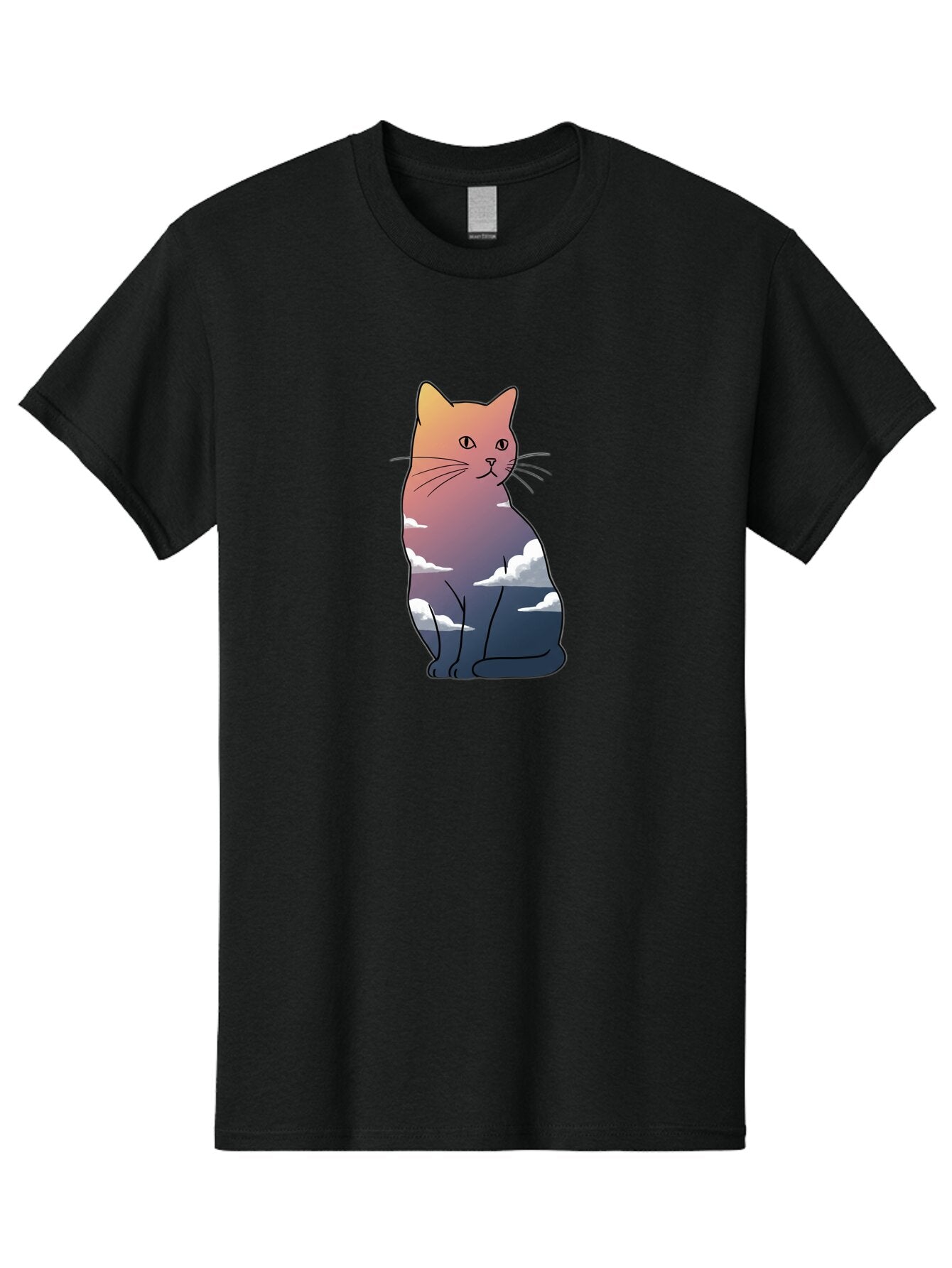 Cat-With-Clouds Men'S Graphic Tee, 100% Cotton, Comfortable Casual Summer Wear, Machine Washable, Vintage Camera, Old Camera, Antique Camera, Black Camera, Classic Photography, Photography Equipment, Nostalgic Device, Film Camera, Camera Art Baq491 7
