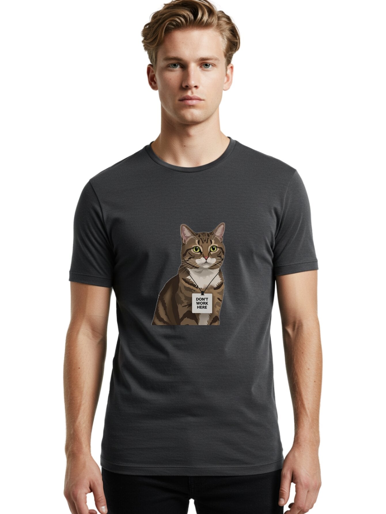 Cat-With-Id-Tag Men'S Graphic Tee, 100% Cotton, Comfortable Casual Summer Wear, Machine Washable, Vintage Camera, Old Camera, Antique Camera, Black Camera, Classic Photography, Photography Equipment, Nostalgic Device, Film Camera, Camera Art Baq492 25