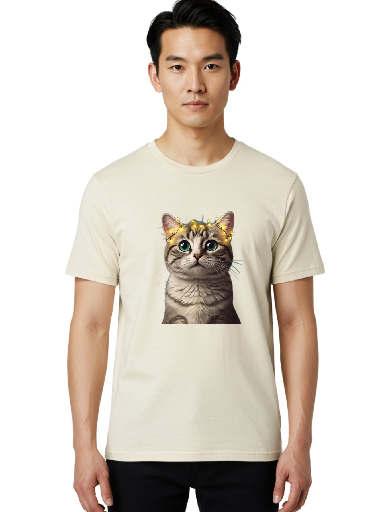 Cat-With-Lights Men'S Graphic Tee, 100% Cotton, Comfortable Casual Summer Wear, Machine Washable, Vintage Camera, Old Camera, Antique Camera, Black Camera, Classic Photography, Photography Equipment, Nostalgic Device, Film Camera, Camera Art Baq493 21