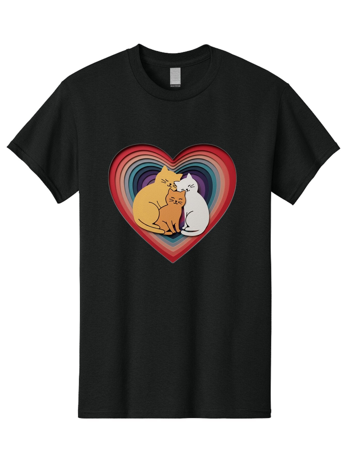 Cats-In-Heart-1 Men'S Graphic Tee, 100% Cotton, Comfortable Casual Summer Wear, Machine Washable, Vintage Camera, Old Camera, Antique Camera, Black Camera, Classic Photography, Photography Equipment, Nostalgic Device, Film Camera, Camera Art Baq504