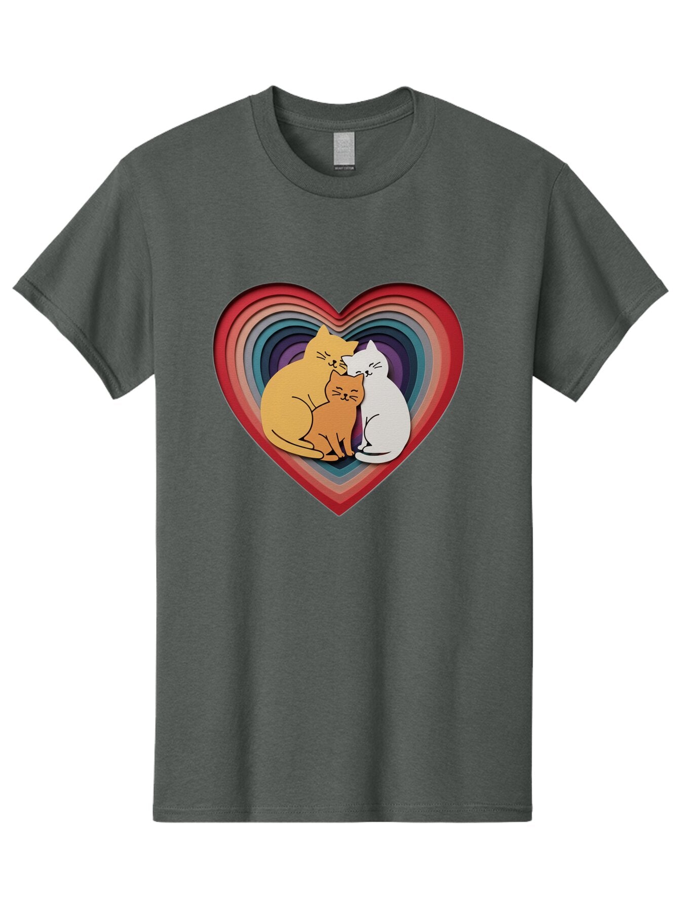 Cats-In-Heart-1 Men'S Graphic Tee, 100% Cotton, Comfortable Casual Summer Wear, Machine Washable, Vintage Camera, Old Camera, Antique Camera, Black Camera, Classic Photography, Photography Equipment, Nostalgic Device, Film Camera, Camera Art Baq504 9