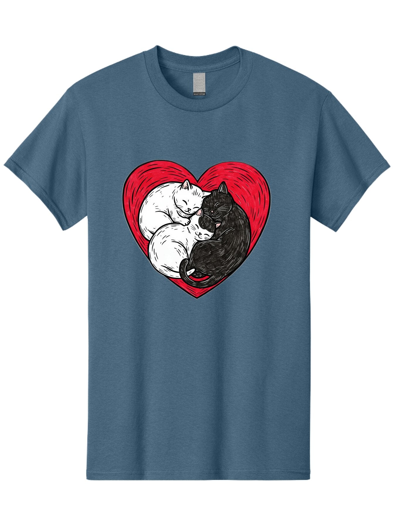 Cats-In-Heart-2 Men'S Graphic Tee, 100% Cotton, Comfortable Casual Summer Wear, Machine Washable, Vintage Camera, Old Camera, Antique Camera, Black Camera, Classic Photography, Photography Equipment, Nostalgic Device, Film Camera, Camera Art Baq505 7