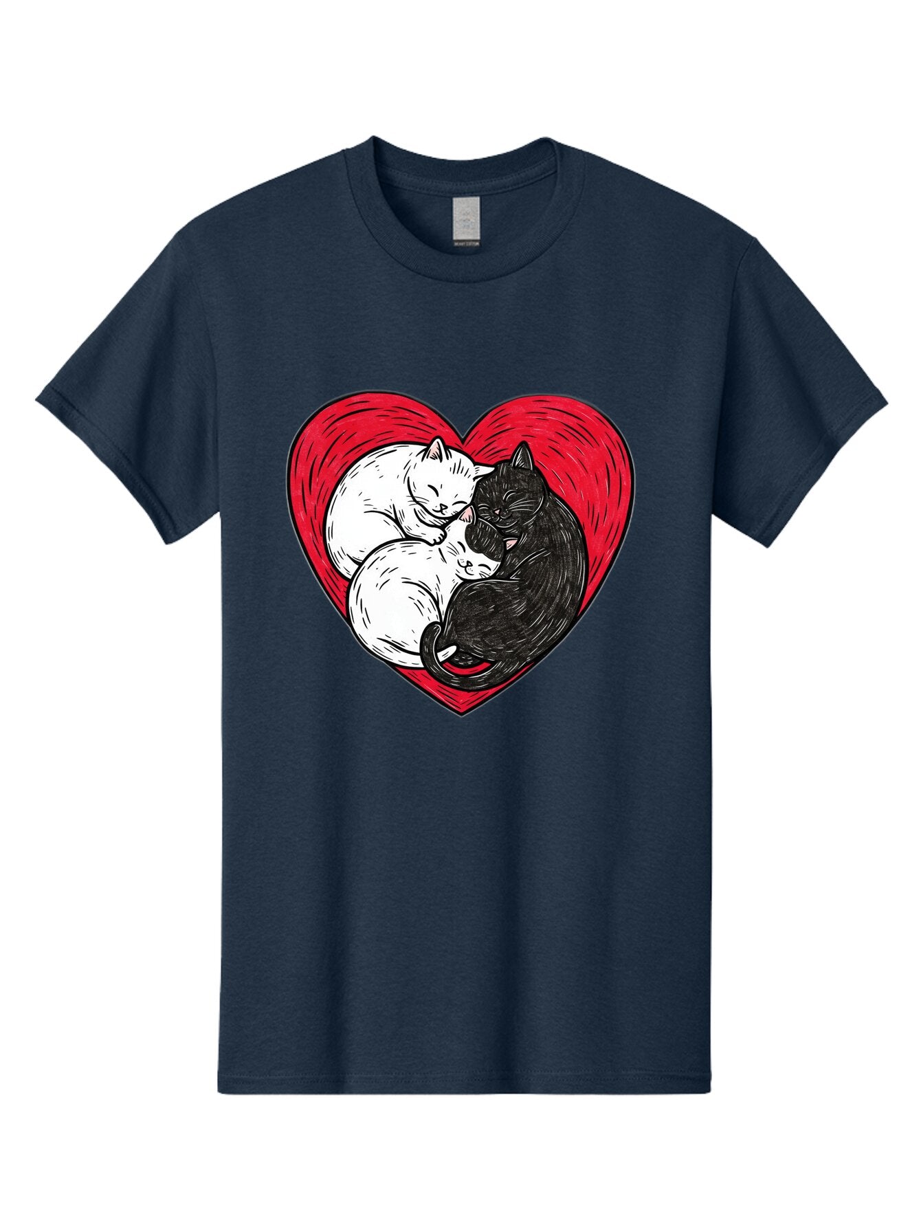 Cats-In-Heart-2 Men'S Graphic Tee, 100% Cotton, Comfortable Casual Summer Wear, Machine Washable, Vintage Camera, Old Camera, Antique Camera, Black Camera, Classic Photography, Photography Equipment, Nostalgic Device, Film Camera, Camera Art Baq505 10