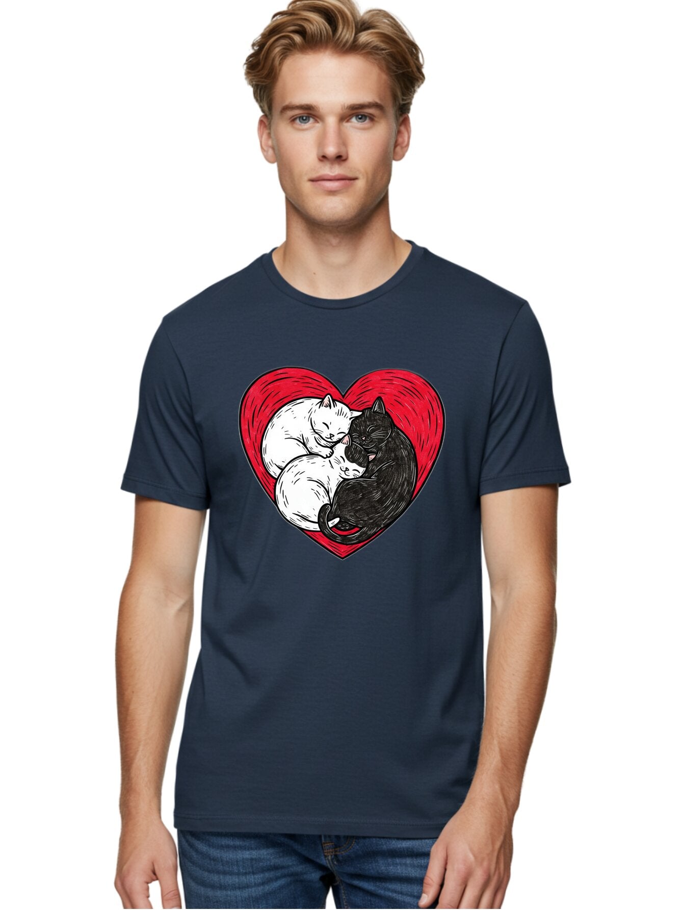 Cats-In-Heart-2 Men'S Graphic Tee, 100% Cotton, Comfortable Casual Summer Wear, Machine Washable, Vintage Camera, Old Camera, Antique Camera, Black Camera, Classic Photography, Photography Equipment, Nostalgic Device, Film Camera, Camera Art Baq505 17