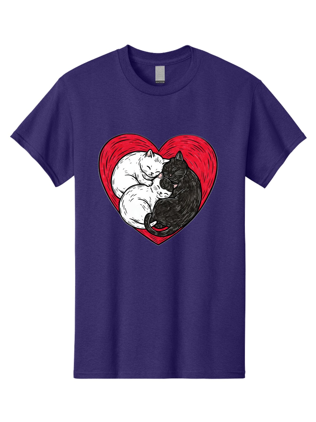 Cats-In-Heart-2 Men'S Graphic Tee, 100% Cotton, Comfortable Casual Summer Wear, Machine Washable, Vintage Camera, Old Camera, Antique Camera, Black Camera, Classic Photography, Photography Equipment, Nostalgic Device, Film Camera, Camera Art Baq505 9