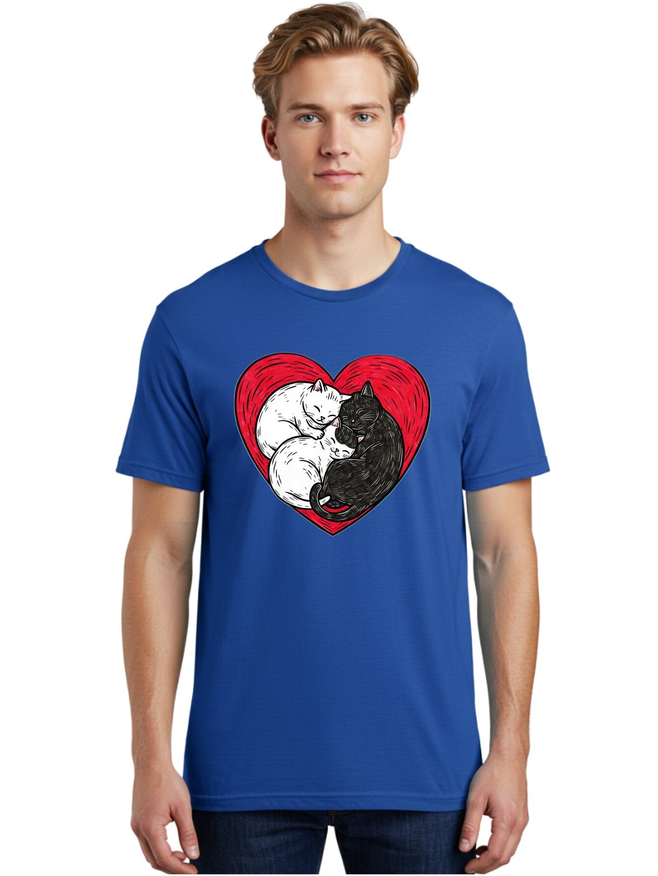 Cats-In-Heart-2 Men'S Graphic Tee, 100% Cotton, Comfortable Casual Summer Wear, Machine Washable, Vintage Camera, Old Camera, Antique Camera, Black Camera, Classic Photography, Photography Equipment, Nostalgic Device, Film Camera, Camera Art Baq505 30