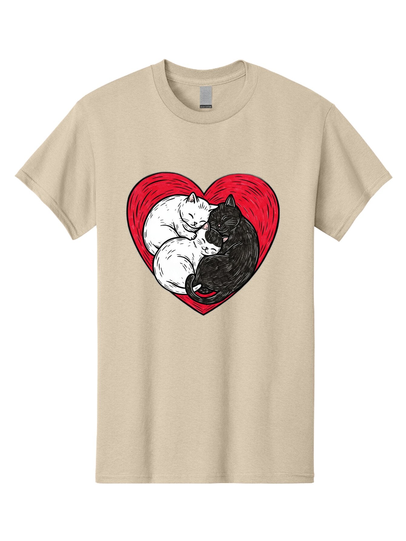 Cats-In-Heart-2 Men'S Graphic Tee, 100% Cotton, Comfortable Casual Summer Wear, Machine Washable, Vintage Camera, Old Camera, Antique Camera, Black Camera, Classic Photography, Photography Equipment, Nostalgic Device, Film Camera, Camera Art Baq505