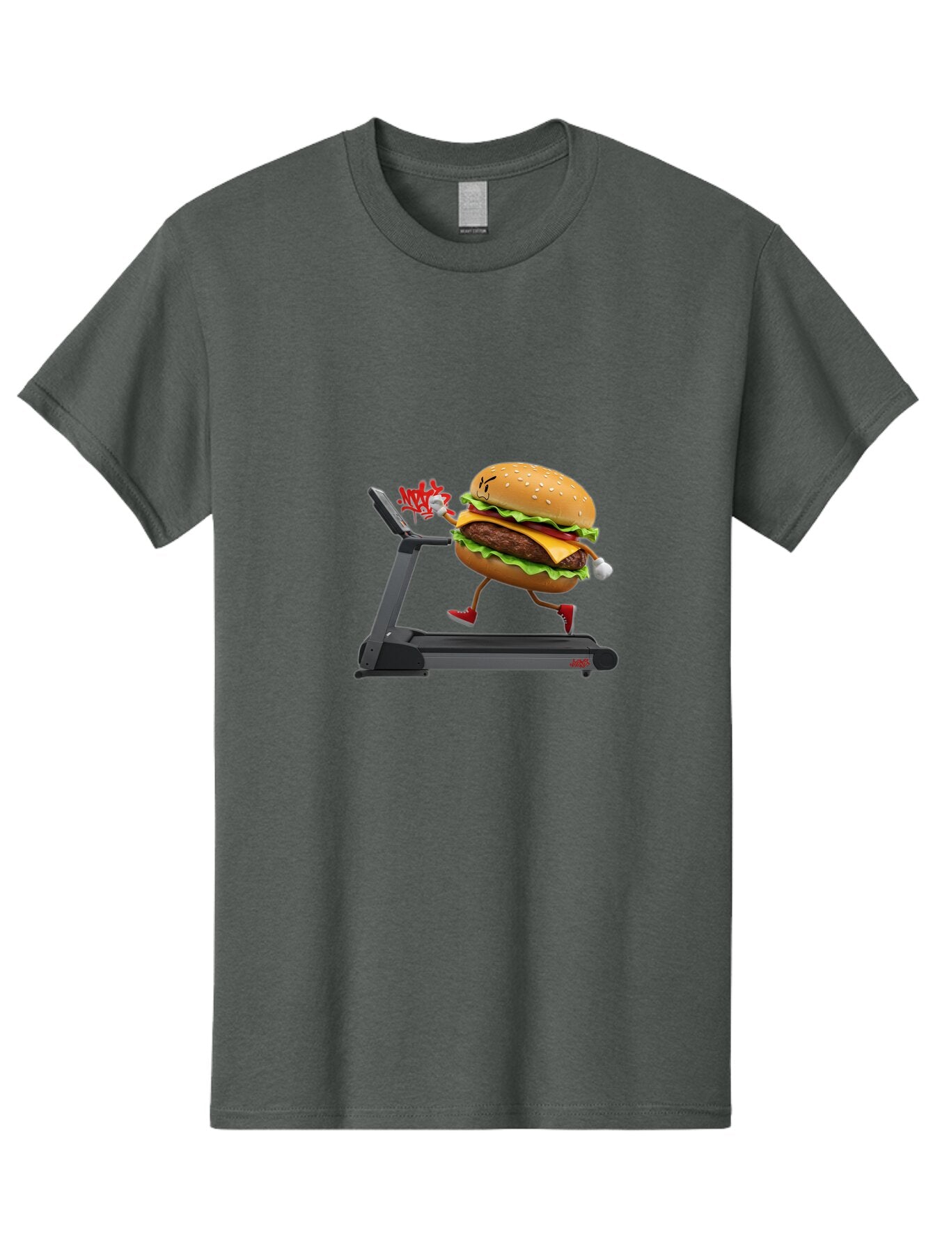 Cheeseburger-Character-Running-On-Treadmill Men'S Graphic Tee, 100% Cotton, Comfortable Casual Summer Wear, Machine Washable, Vintage Camera, Old Camera, Antique Camera, Black Camera, Classic Photography, Photography Equipment, Baq508 15