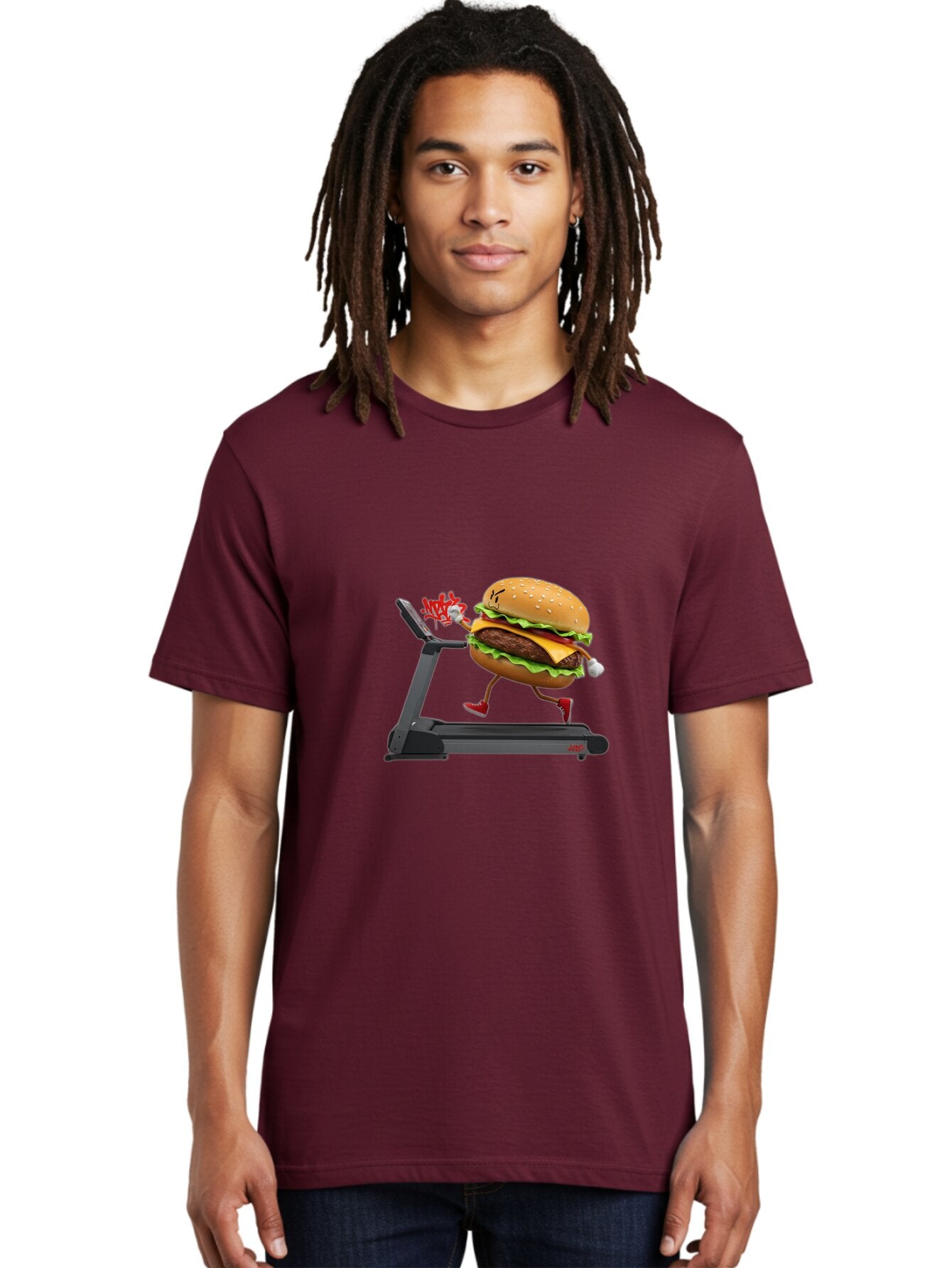Cheeseburger-Character-Running-On-Treadmill Men'S Graphic Tee, 100% Cotton, Comfortable Casual Summer Wear, Machine Washable, Vintage Camera, Old Camera, Antique Camera, Black Camera, Classic Photography, Photography Equipment, Baq508 21