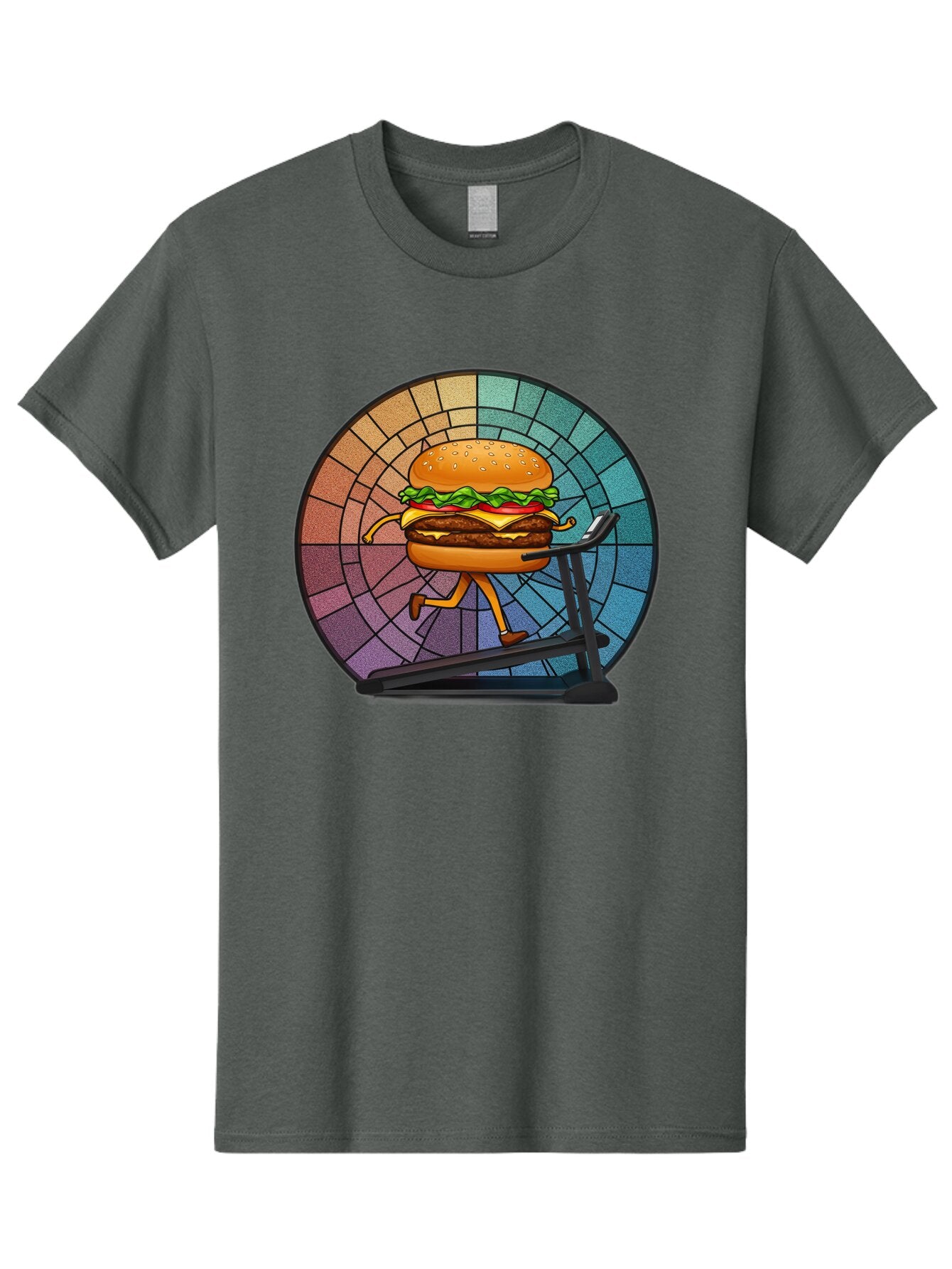 Cheeseburger-On-Treadmill Men'S Graphic Tee, 100% Cotton, Comfortable Casual Summer Wear, Machine Washable, Vintage Camera, Old Camera, Antique Camera, Black Camera, Classic Photography, Photography Equipment, Nostalgic Device, Film Camera, Baq509 1