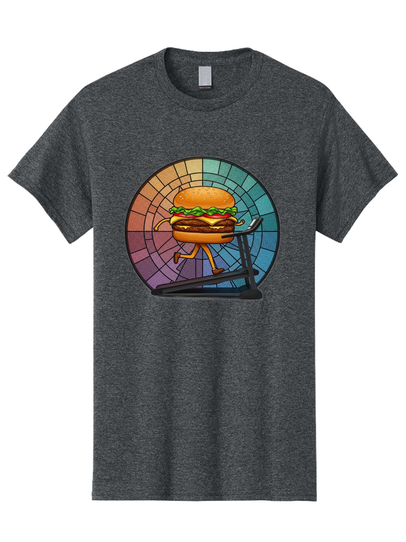 Cheeseburger-On-Treadmill Men'S Graphic Tee, 100% Cotton, Comfortable Casual Summer Wear, Machine Washable, Vintage Camera, Old Camera, Antique Camera, Black Camera, Classic Photography, Photography Equipment, Nostalgic Device, Film Camera, Baq509 13