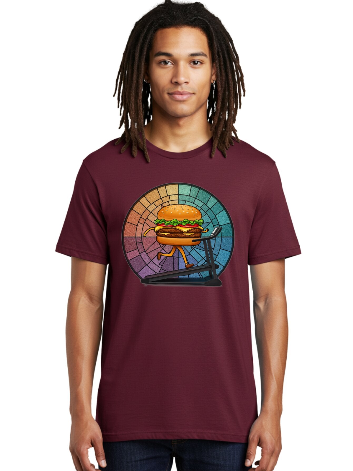 Cheeseburger-On-Treadmill Men'S Graphic Tee, 100% Cotton, Comfortable Casual Summer Wear, Machine Washable, Vintage Camera, Old Camera, Antique Camera, Black Camera, Classic Photography, Photography Equipment, Nostalgic Device, Film Camera, Baq509 26