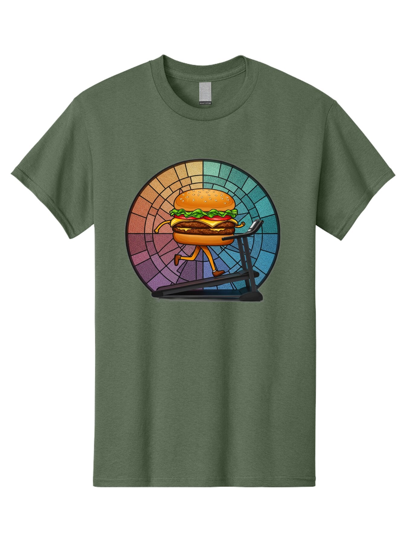 Cheeseburger-On-Treadmill Men'S Graphic Tee, 100% Cotton, Comfortable Casual Summer Wear, Machine Washable, Vintage Camera, Old Camera, Antique Camera, Black Camera, Classic Photography, Photography Equipment, Nostalgic Device, Film Camera, Baq509 6