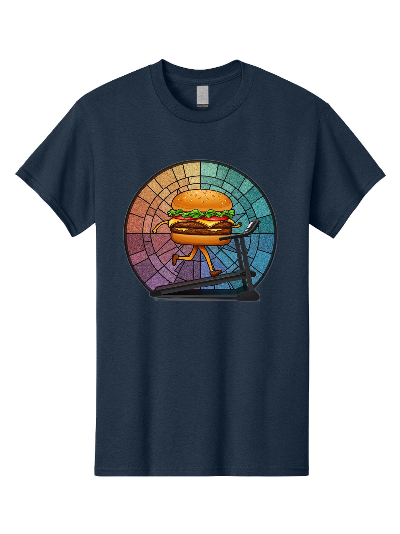 Cheeseburger-On-Treadmill Men'S Graphic Tee, 100% Cotton, Comfortable Casual Summer Wear, Machine Washable, Vintage Camera, Old Camera, Antique Camera, Black Camera, Classic Photography, Photography Equipment, Nostalgic Device, Film Camera, Baq509 12