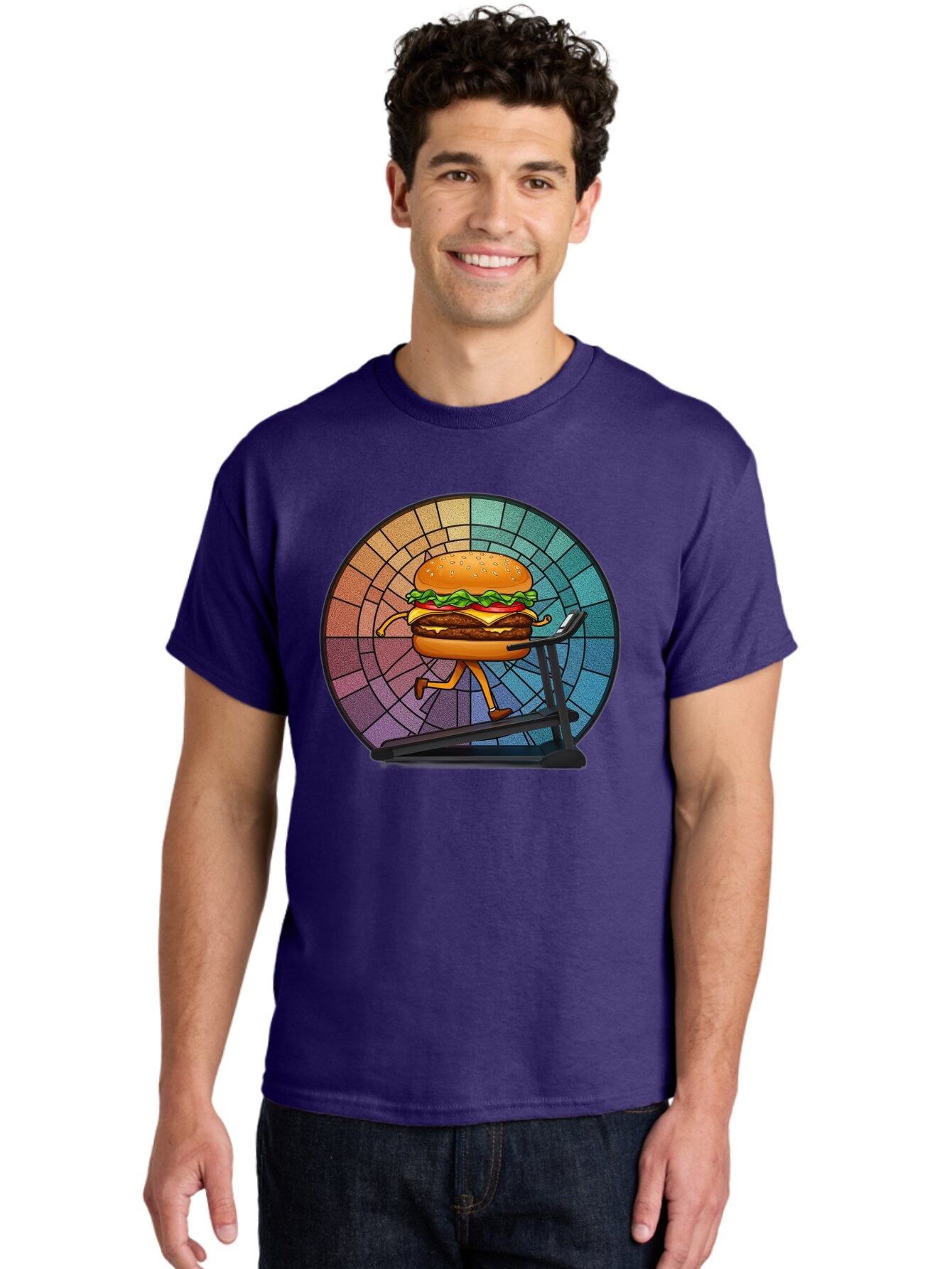 Cheeseburger-On-Treadmill Men'S Graphic Tee, 100% Cotton, Comfortable Casual Summer Wear, Machine Washable, Vintage Camera, Old Camera, Antique Camera, Black Camera, Classic Photography, Photography Equipment, Nostalgic Device, Film Camera, Baq509 27
