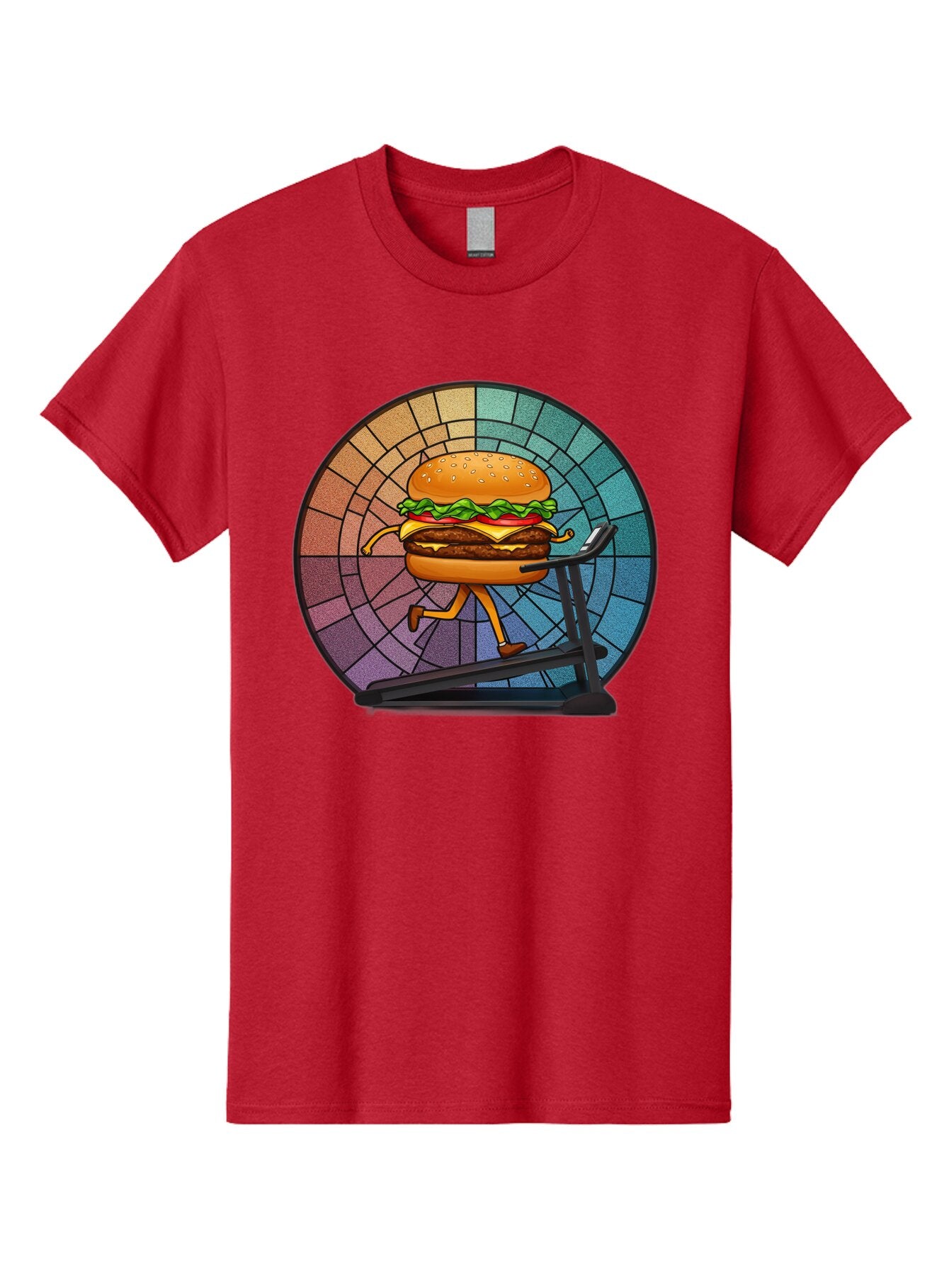 Cheeseburger-On-Treadmill Men'S Graphic Tee, 100% Cotton, Comfortable Casual Summer Wear, Machine Washable, Vintage Camera, Old Camera, Antique Camera, Black Camera, Classic Photography, Photography Equipment, Nostalgic Device, Film Camera, Baq509 3