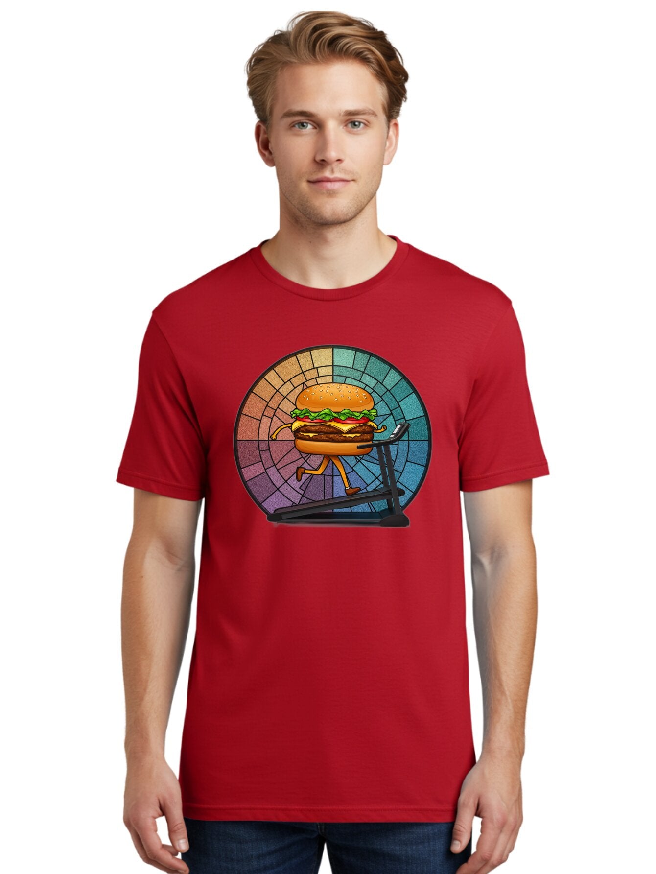 Cheeseburger-On-Treadmill Men'S Graphic Tee, 100% Cotton, Comfortable Casual Summer Wear, Machine Washable, Vintage Camera, Old Camera, Antique Camera, Black Camera, Classic Photography, Photography Equipment, Nostalgic Device, Film Camera, Baq509 22