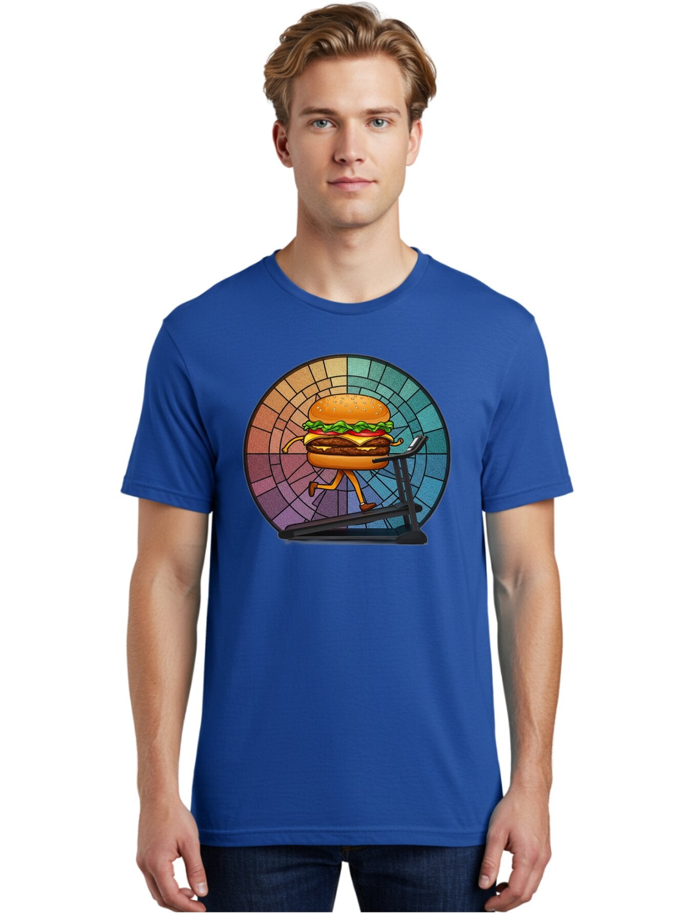 Cheeseburger-On-Treadmill Men'S Graphic Tee, 100% Cotton, Comfortable Casual Summer Wear, Machine Washable, Vintage Camera, Old Camera, Antique Camera, Black Camera, Classic Photography, Photography Equipment, Nostalgic Device, Film Camera, Baq509 18