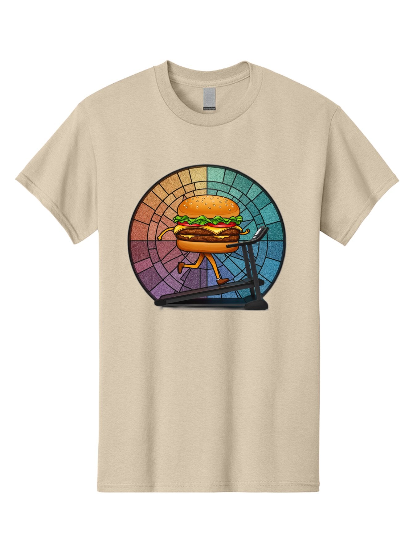 Cheeseburger-On-Treadmill Men'S Graphic Tee, 100% Cotton, Comfortable Casual Summer Wear, Machine Washable, Vintage Camera, Old Camera, Antique Camera, Black Camera, Classic Photography, Photography Equipment, Nostalgic Device, Film Camera, Baq509 2