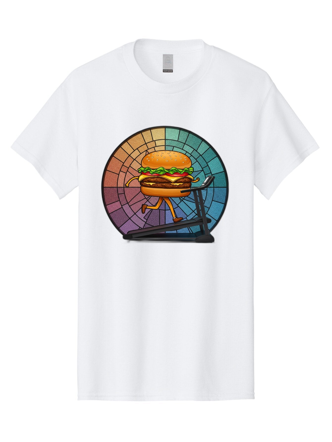Cheeseburger-On-Treadmill Men'S Graphic Tee, 100% Cotton, Comfortable Casual Summer Wear, Machine Washable, Vintage Camera, Old Camera, Antique Camera, Black Camera, Classic Photography, Photography Equipment, Nostalgic Device, Film Camera, Baq509 14