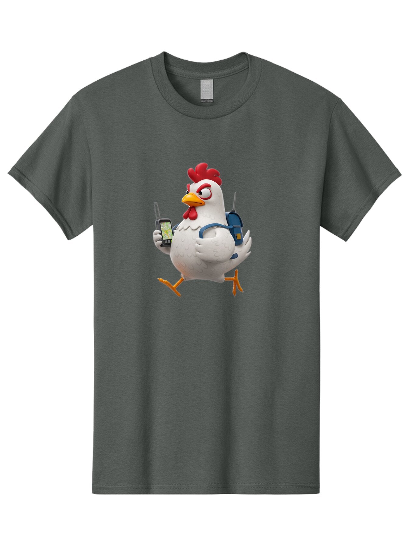 Chicken-With-Gps-And-Radio Men'S Graphic Tee, 100% Cotton, Comfortable Casual Summer Wear, Machine Washable, Vintage Camera, Old Camera, Antique Camera, Black Camera, Classic Photography, Photography Equipment, Nostalgic Device, Film Camera, Baq510 1