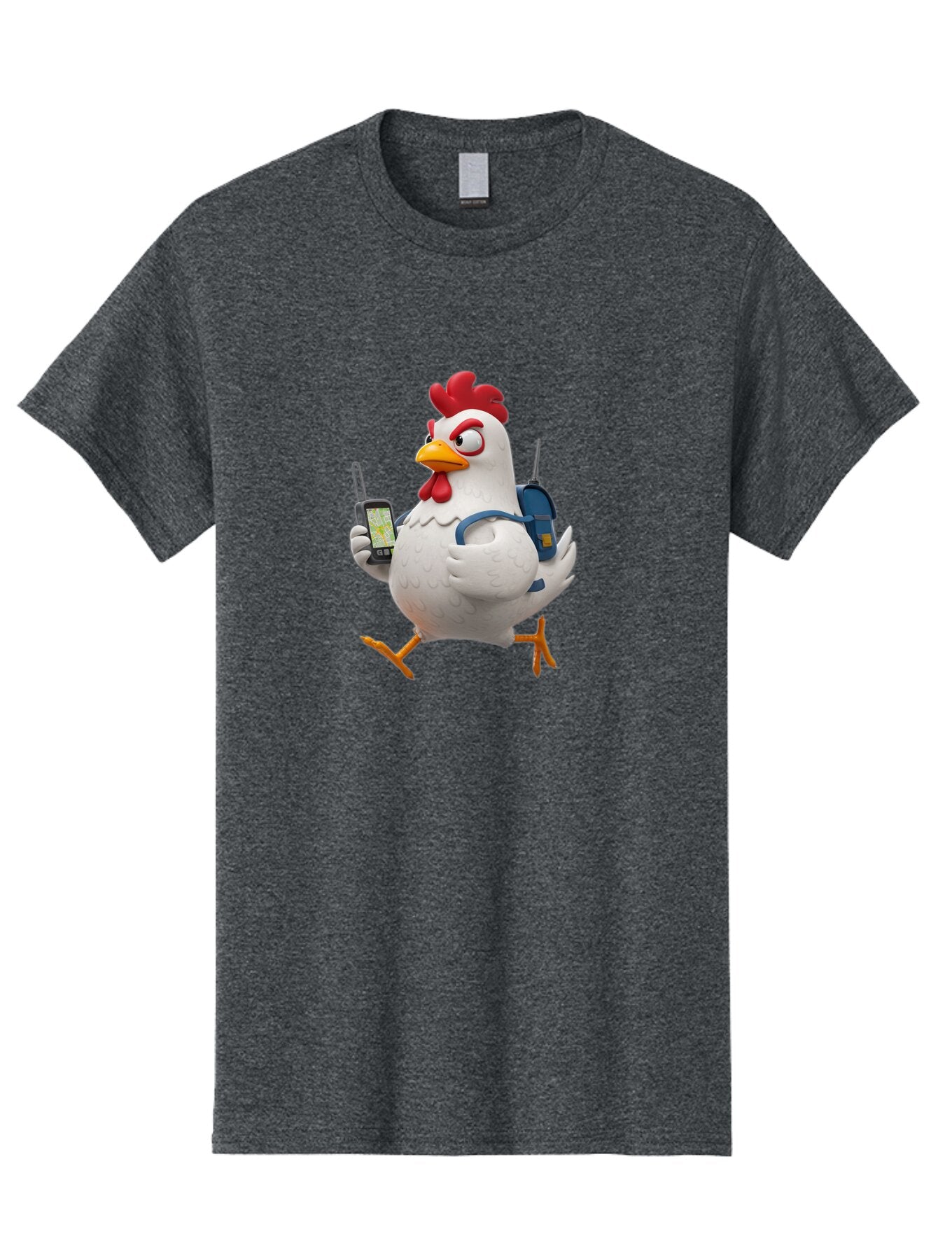 Chicken-With-Gps-And-Radio Men'S Graphic Tee, 100% Cotton, Comfortable Casual Summer Wear, Machine Washable, Vintage Camera, Old Camera, Antique Camera, Black Camera, Classic Photography, Photography Equipment, Nostalgic Device, Film Camera, Baq510 3