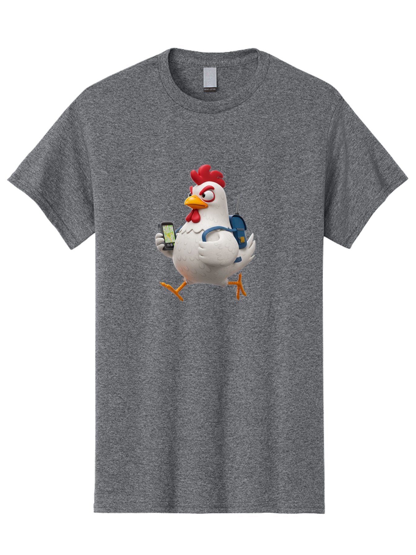 Chicken-With-Gps-And-Radio Men'S Graphic Tee, 100% Cotton, Comfortable Casual Summer Wear, Machine Washable, Vintage Camera, Old Camera, Antique Camera, Black Camera, Classic Photography, Photography Equipment, Nostalgic Device, Film Camera, Baq510 11