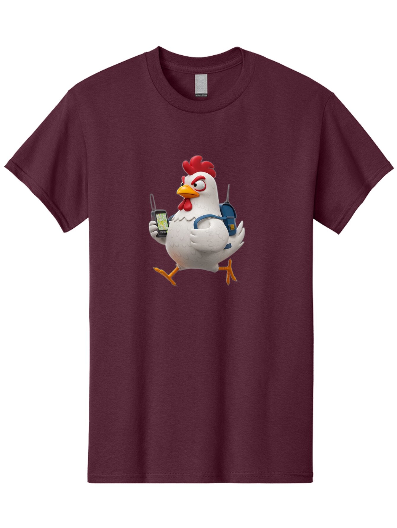 Chicken-With-Gps-And-Radio Men'S Graphic Tee, 100% Cotton, Comfortable Casual Summer Wear, Machine Washable, Vintage Camera, Old Camera, Antique Camera, Black Camera, Classic Photography, Photography Equipment, Nostalgic Device, Film Camera, Baq510 13