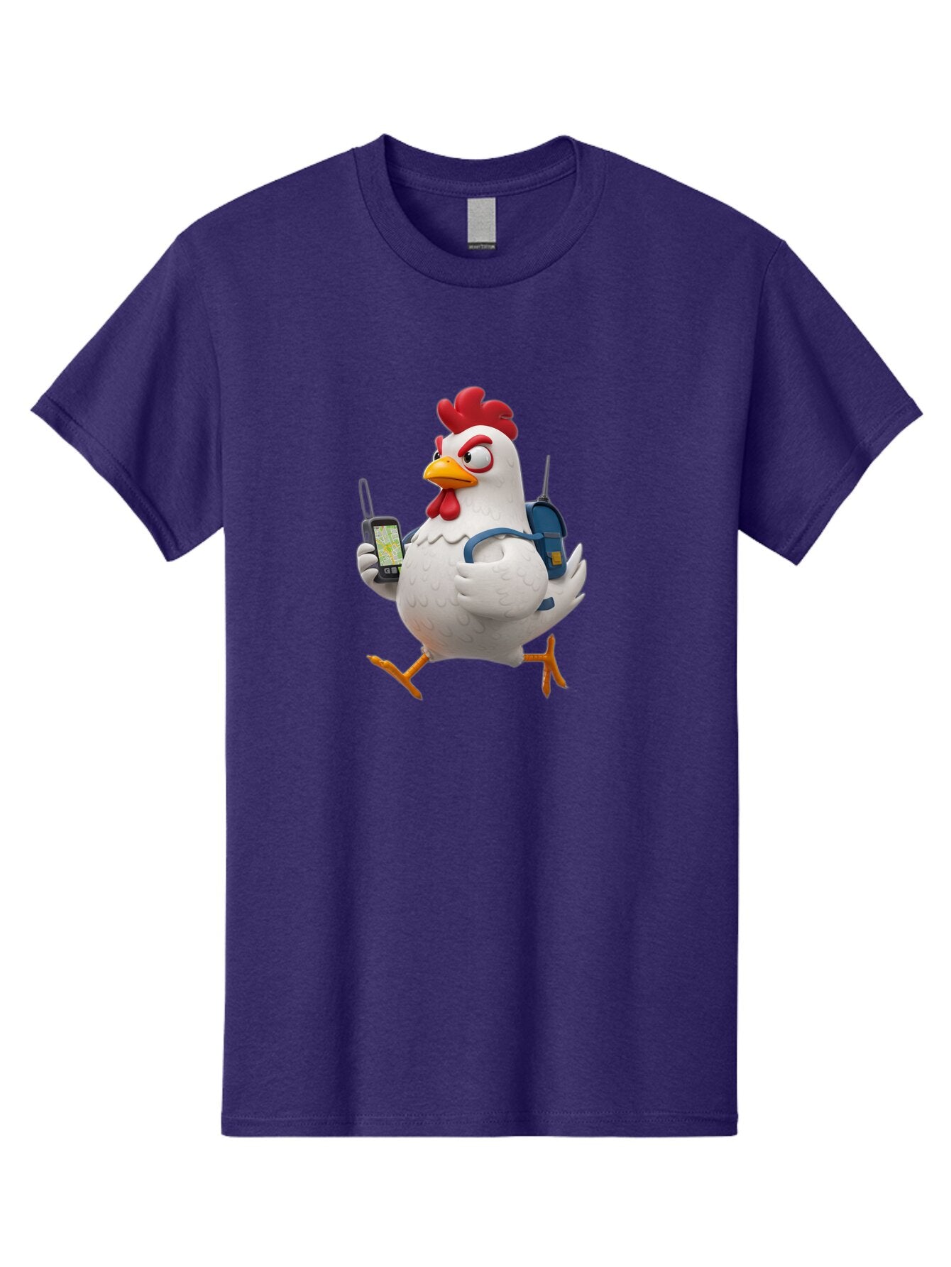 Chicken-With-Gps-And-Radio Men'S Graphic Tee, 100% Cotton, Comfortable Casual Summer Wear, Machine Washable, Vintage Camera, Old Camera, Antique Camera, Black Camera, Classic Photography, Photography Equipment, Nostalgic Device, Film Camera, Baq510 10