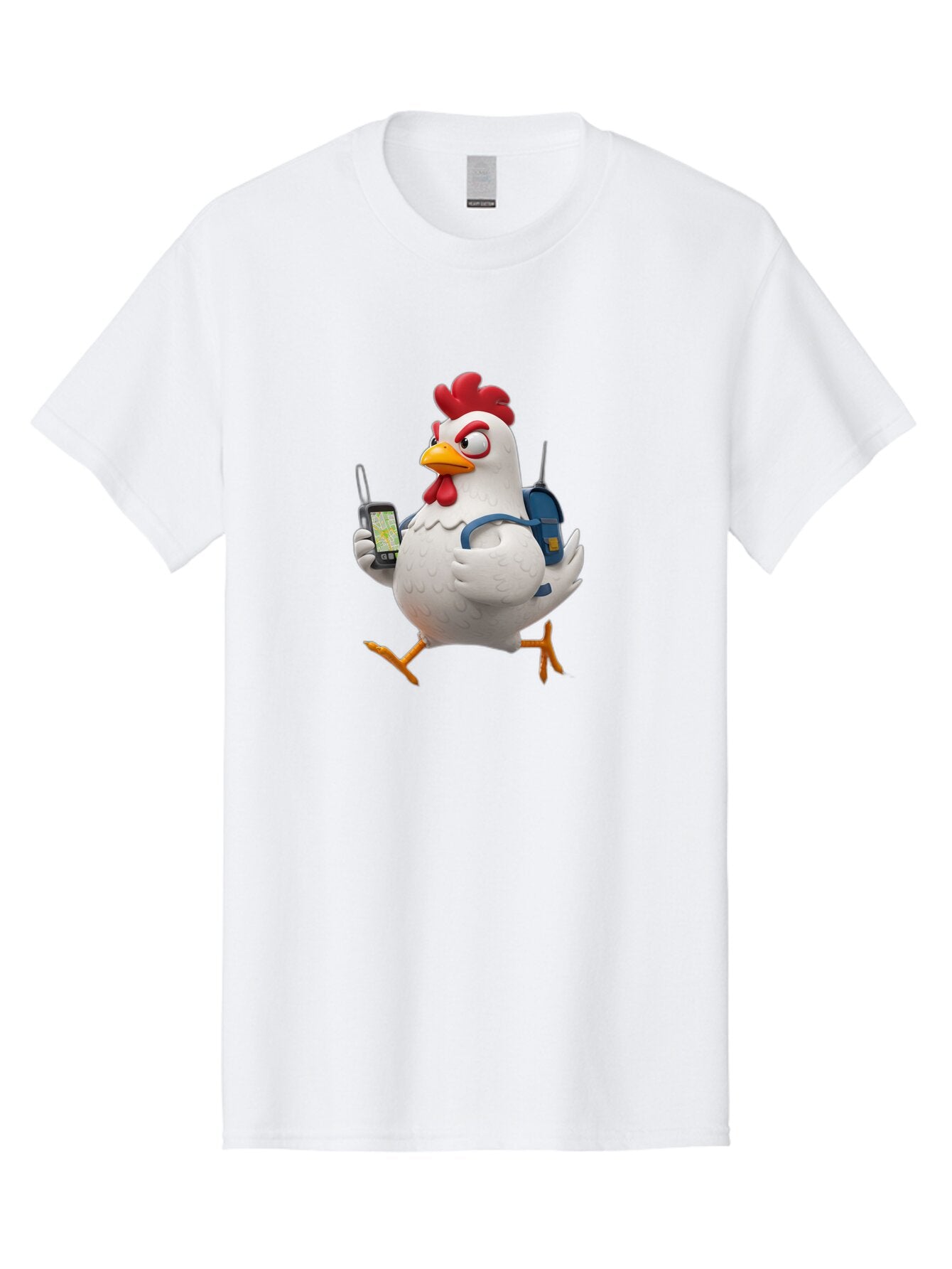 Chicken-With-Gps-And-Radio Men'S Graphic Tee, 100% Cotton, Comfortable Casual Summer Wear, Machine Washable, Vintage Camera, Old Camera, Antique Camera, Black Camera, Classic Photography, Photography Equipment, Nostalgic Device, Film Camera, Baq510 14