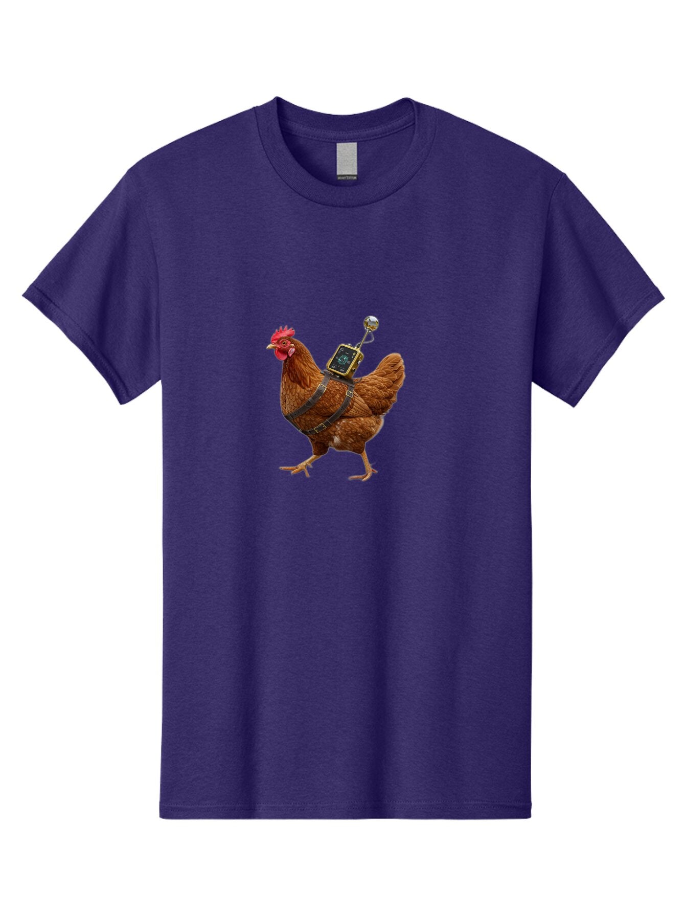 Chicken-With-Harness-And-Camera Men'S Graphic Tee, 100% Cotton, Comfortable Casual Summer Wear, Machine Washable, Vintage Camera, Old Camera, Antique Camera, Black Camera, Classic Photography, Photography Equipment, Nostalgic Device, Baq511 10