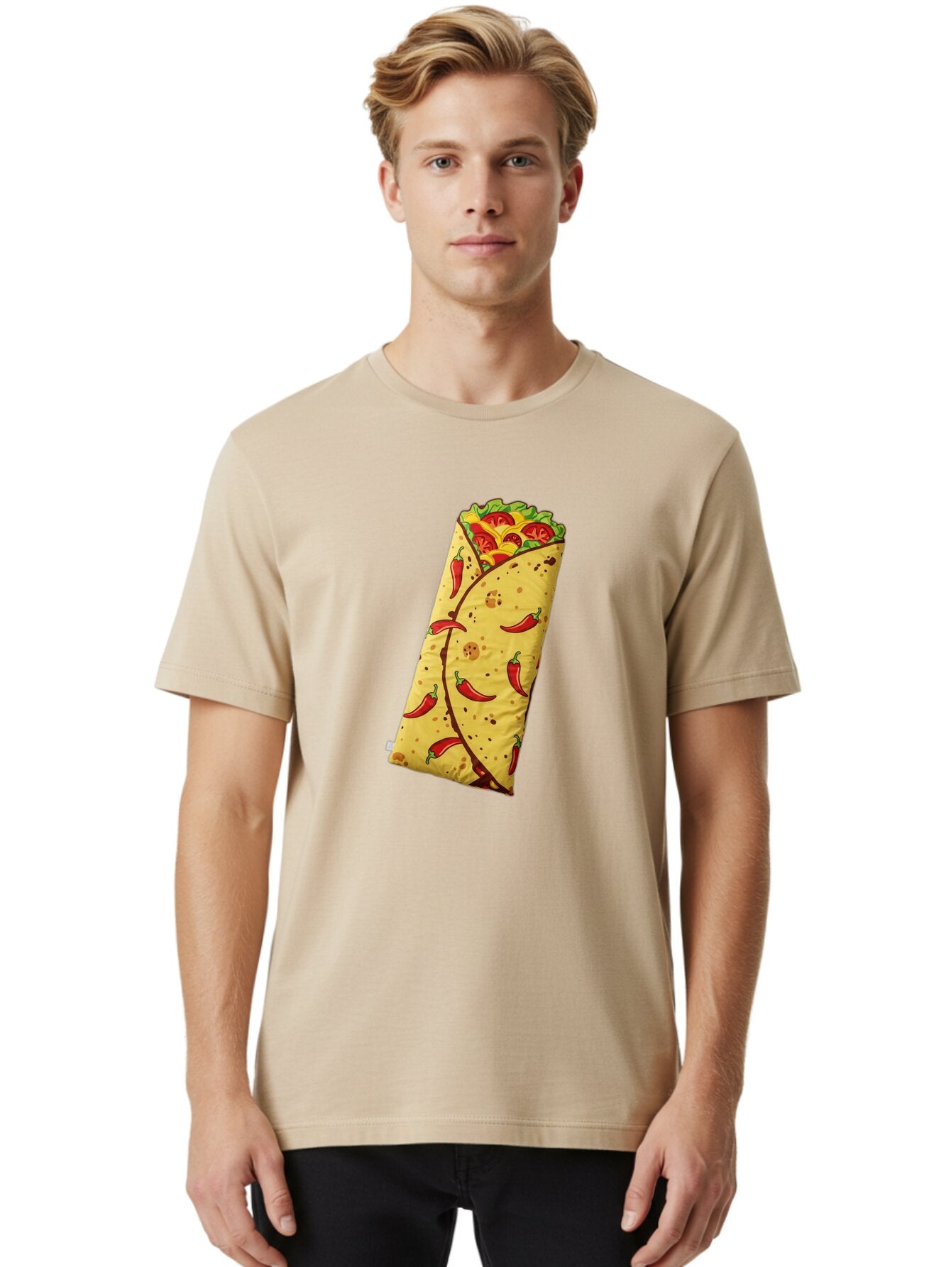 Chili-Pepper-Burrito Men'S Graphic Tee, 100% Cotton, Comfortable Casual Summer Wear, Machine Washable, Vintage Camera, Old Camera, Antique Camera, Black Camera, Classic Photography, Photography Equipment, Nostalgic Device, Film Camera, Baq514 26