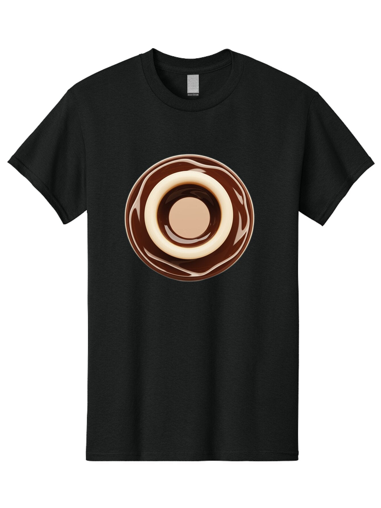 Chocolate-Frosted-Donut Men'S Graphic Tee, 100% Cotton, Comfortable Casual Summer Wear, Machine Washable, Vintage Camera, Old Camera, Antique Camera, Black Camera, Classic Photography, Photography Equipment, Nostalgic Device, Film Camera, Baq518 15
