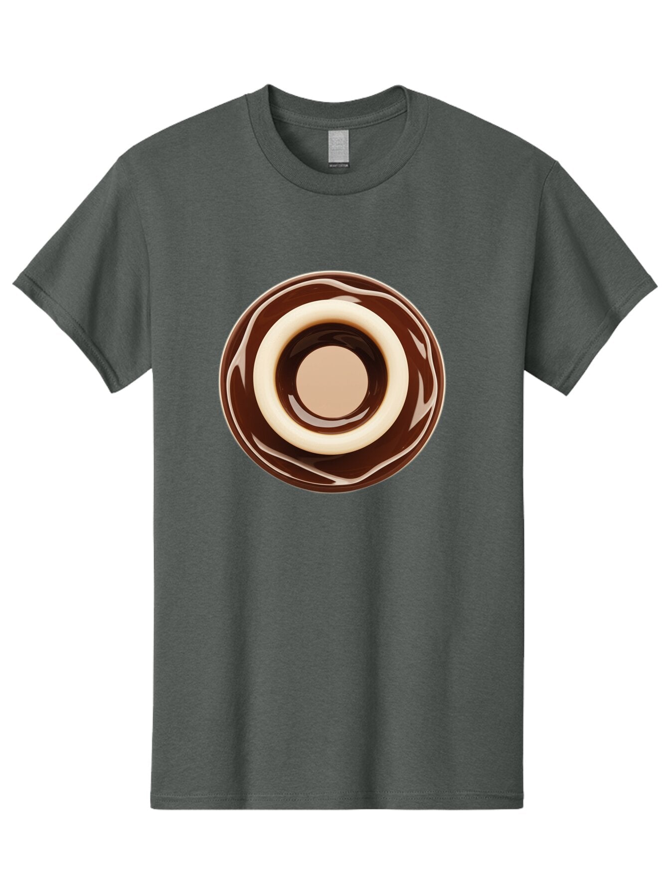 Chocolate-Frosted-Donut Men'S Graphic Tee, 100% Cotton, Comfortable Casual Summer Wear, Machine Washable, Vintage Camera, Old Camera, Antique Camera, Black Camera, Classic Photography, Photography Equipment, Nostalgic Device, Film Camera, Baq518 10